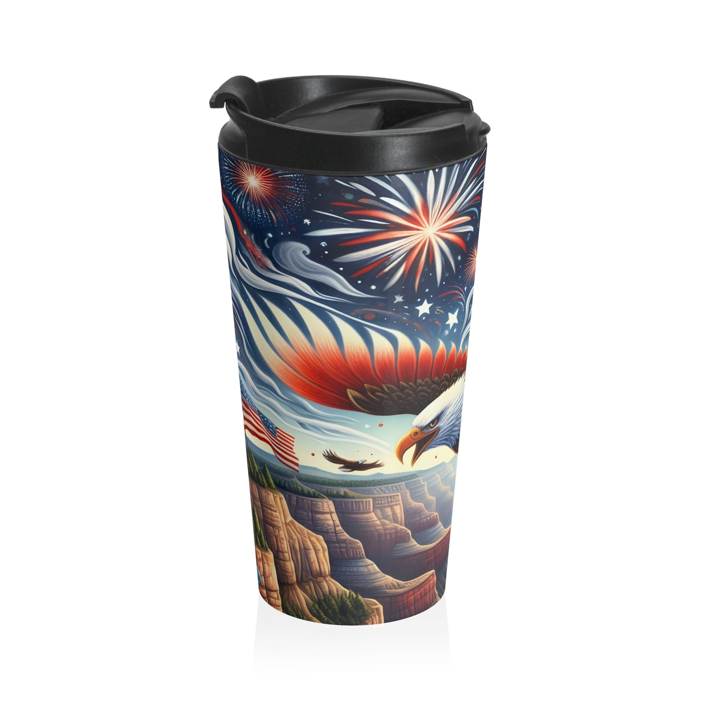 Freedom Flight Mug – 15oz Stainless Steel Travel Cup