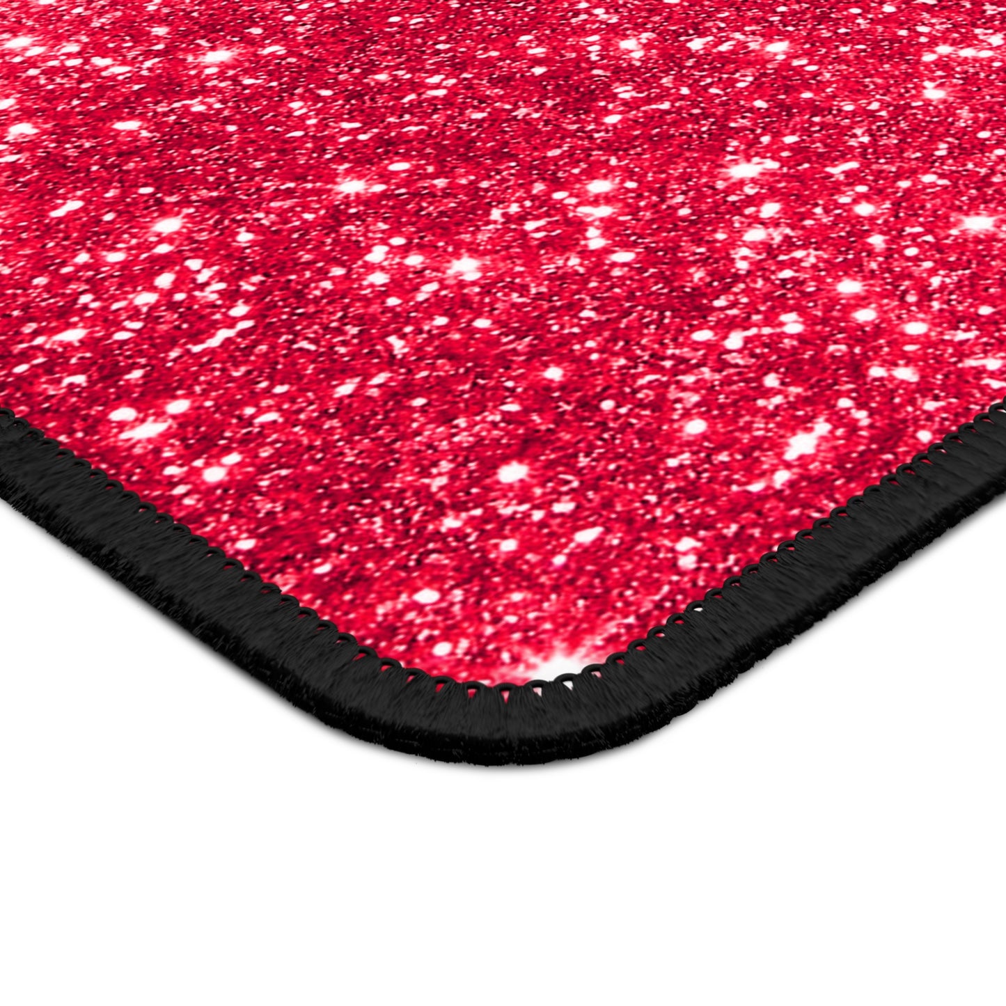 Crimson Sparkle Glow Mouse Pad