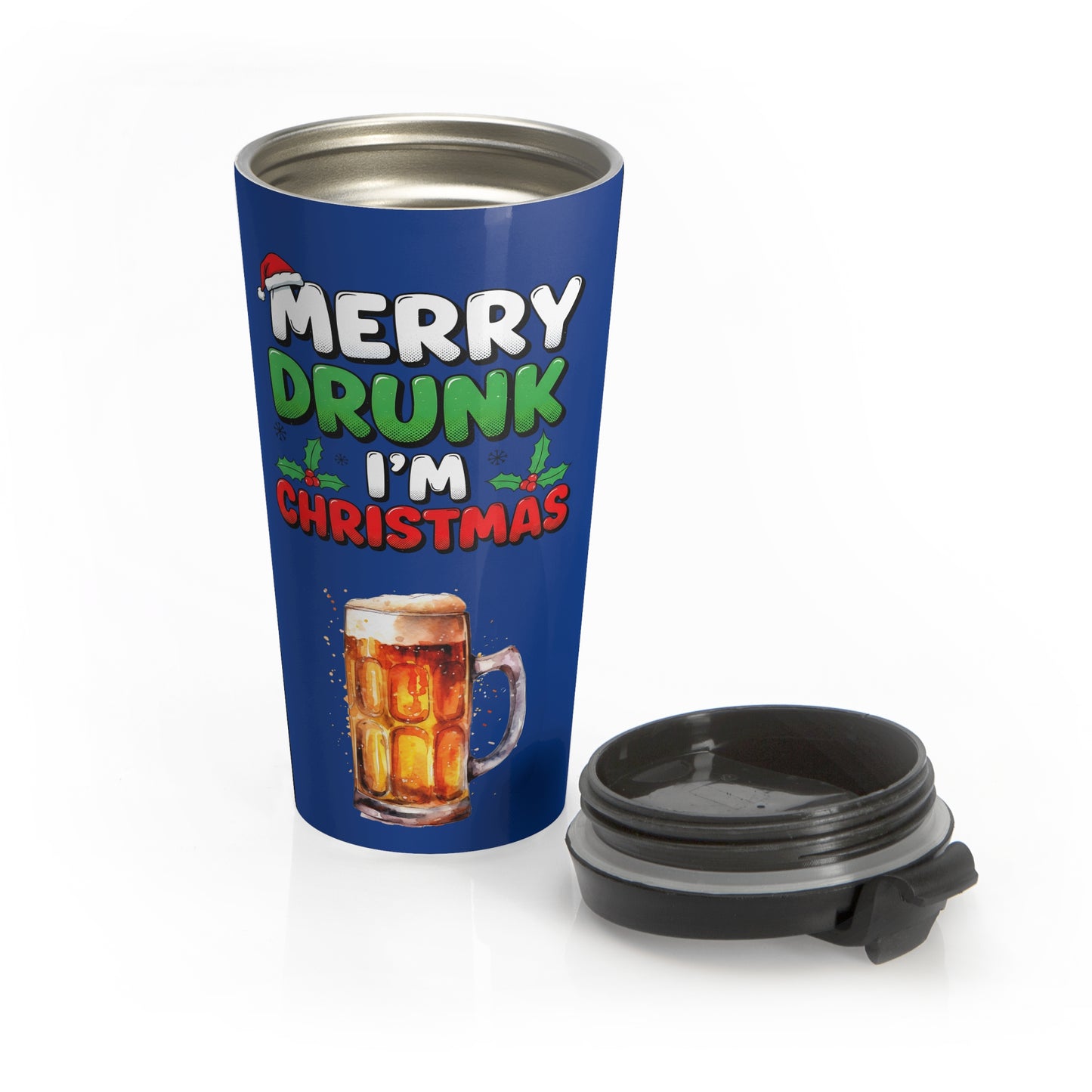 Merry Drunk Christmas Travel Mug