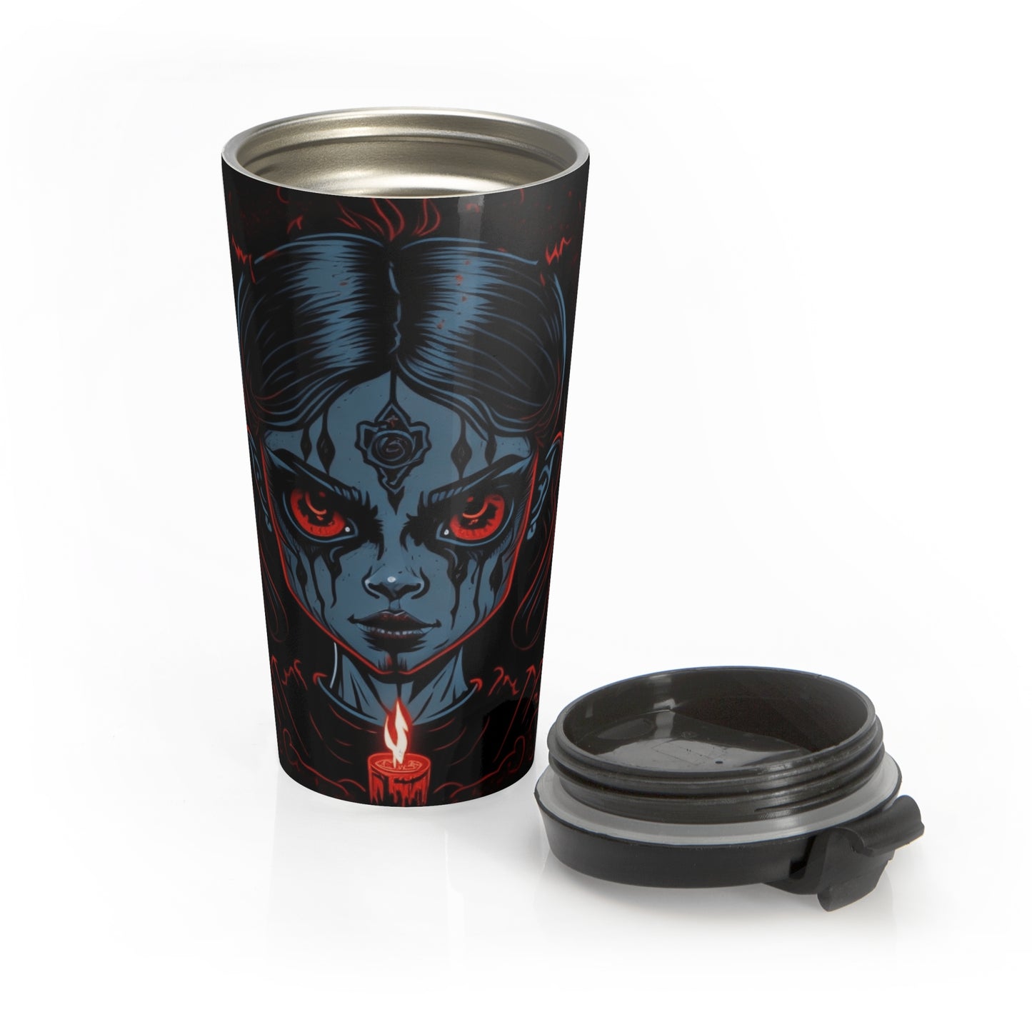 Candle Hex Stainless Steel Travel Mug – 15oz