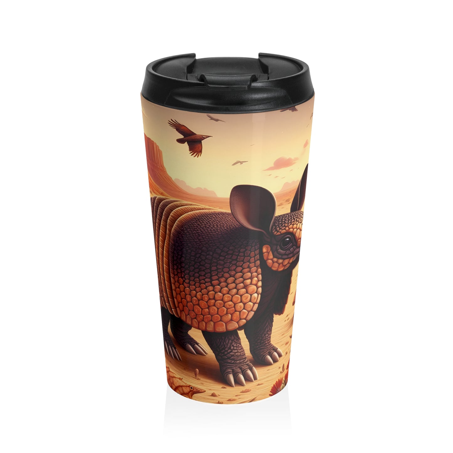 Desert Armadillo Mug – 15oz Stainless Steel Travel Cup