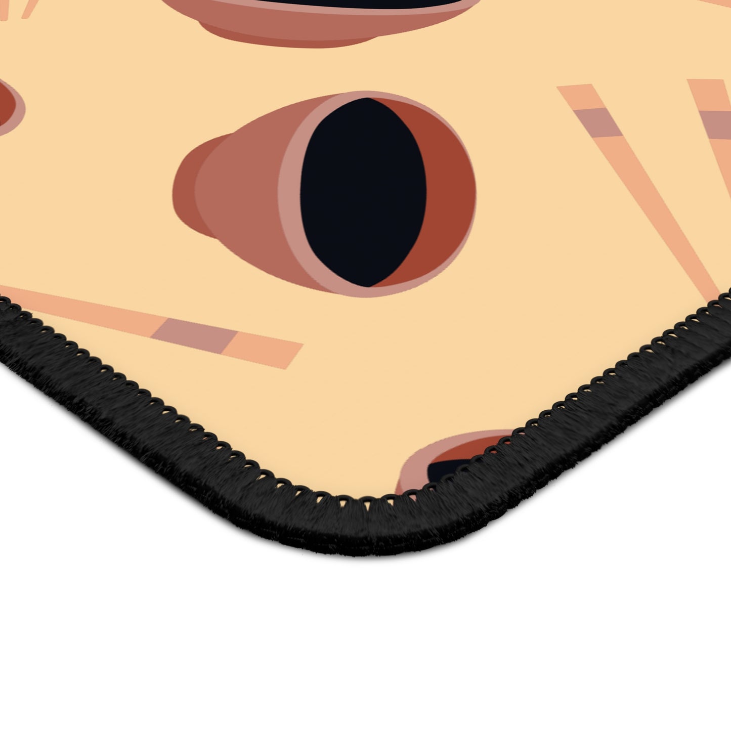 Minimalist Sushi Bowl Pattern Mouse Pad