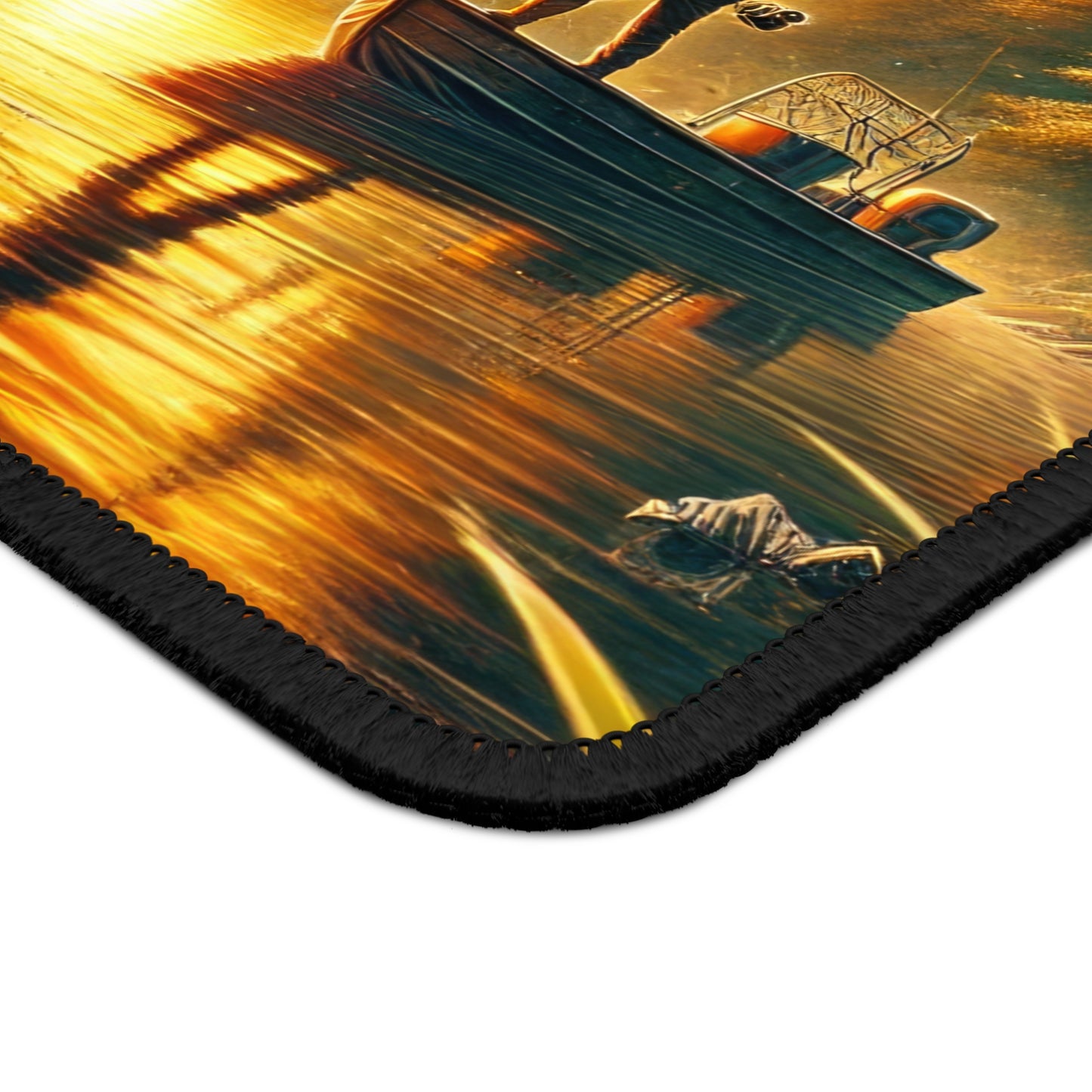 Sunset Strike Fishing Mouse Pad
