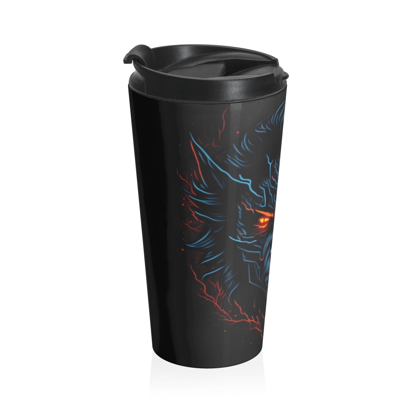 Inferno Eyes Stainless Steel Travel Mug – 15oz