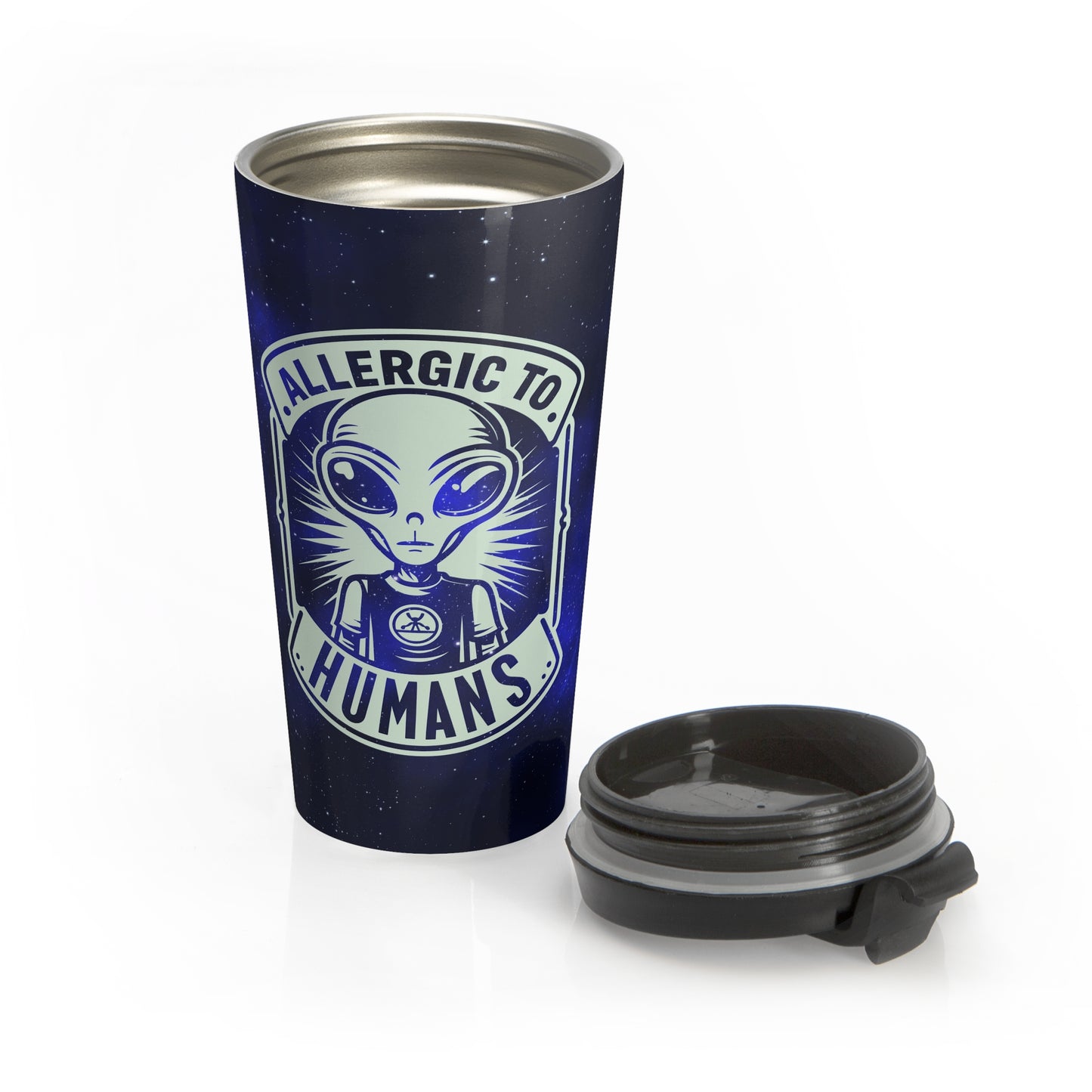 Allergic to Humans Stainless Steel Travel Mug – 15oz