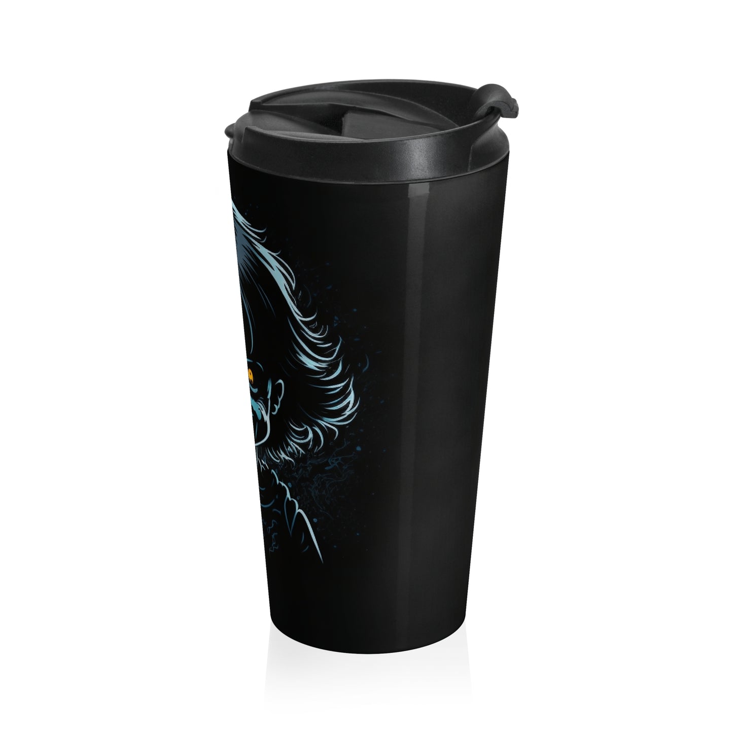 Possessed Smile Stainless Steel Travel Mug – 15oz