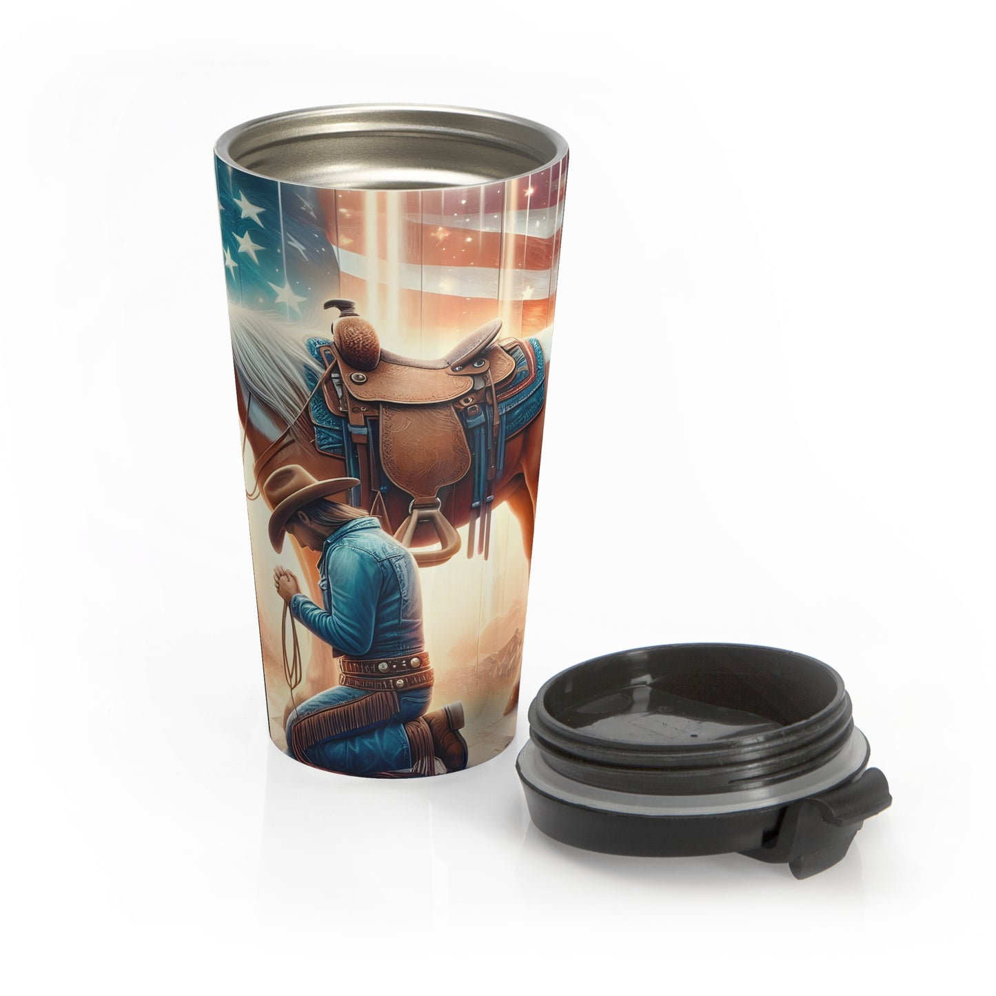 Cowboy Prayer Travel Mug