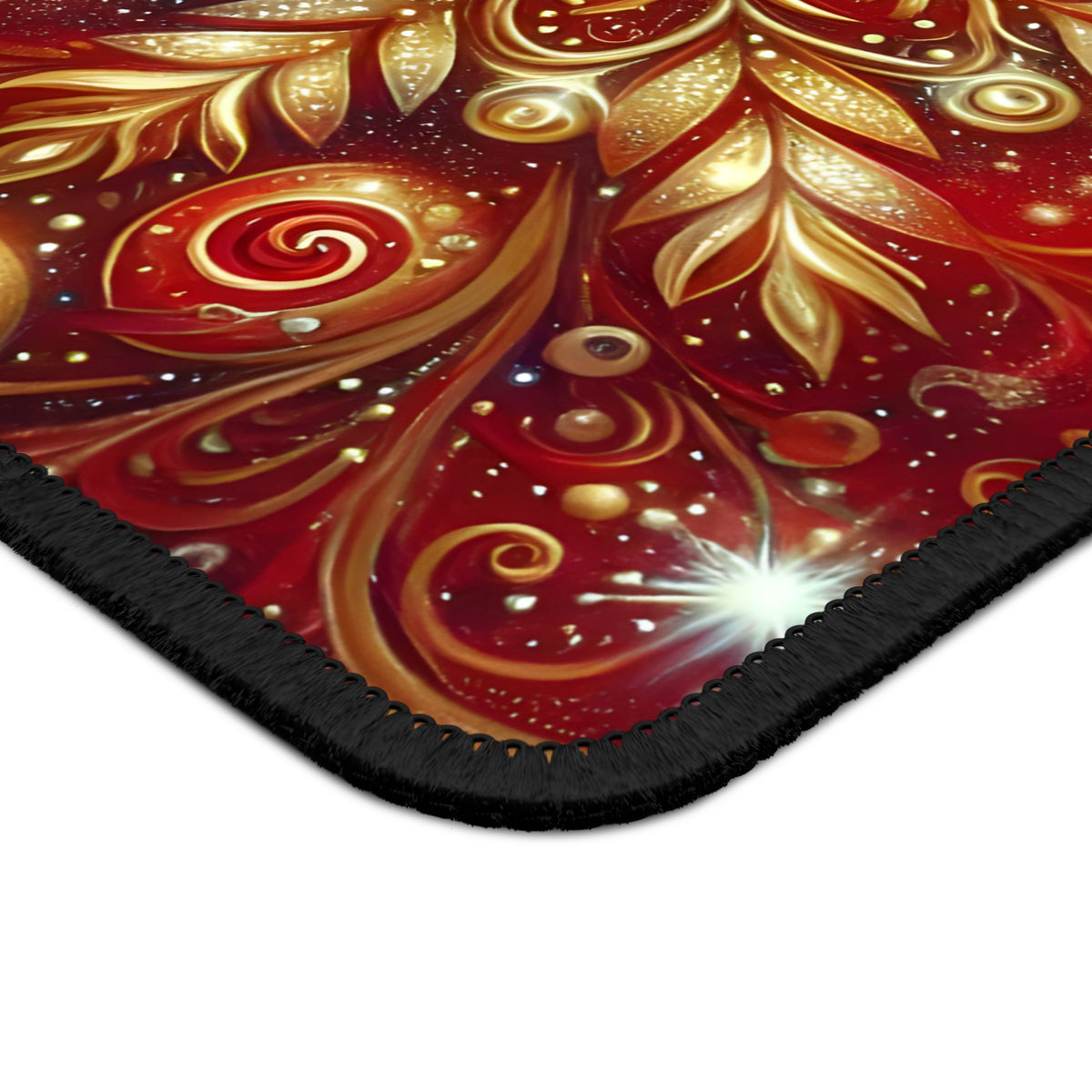 Elegant Christmas Snowflake Mouse Pad