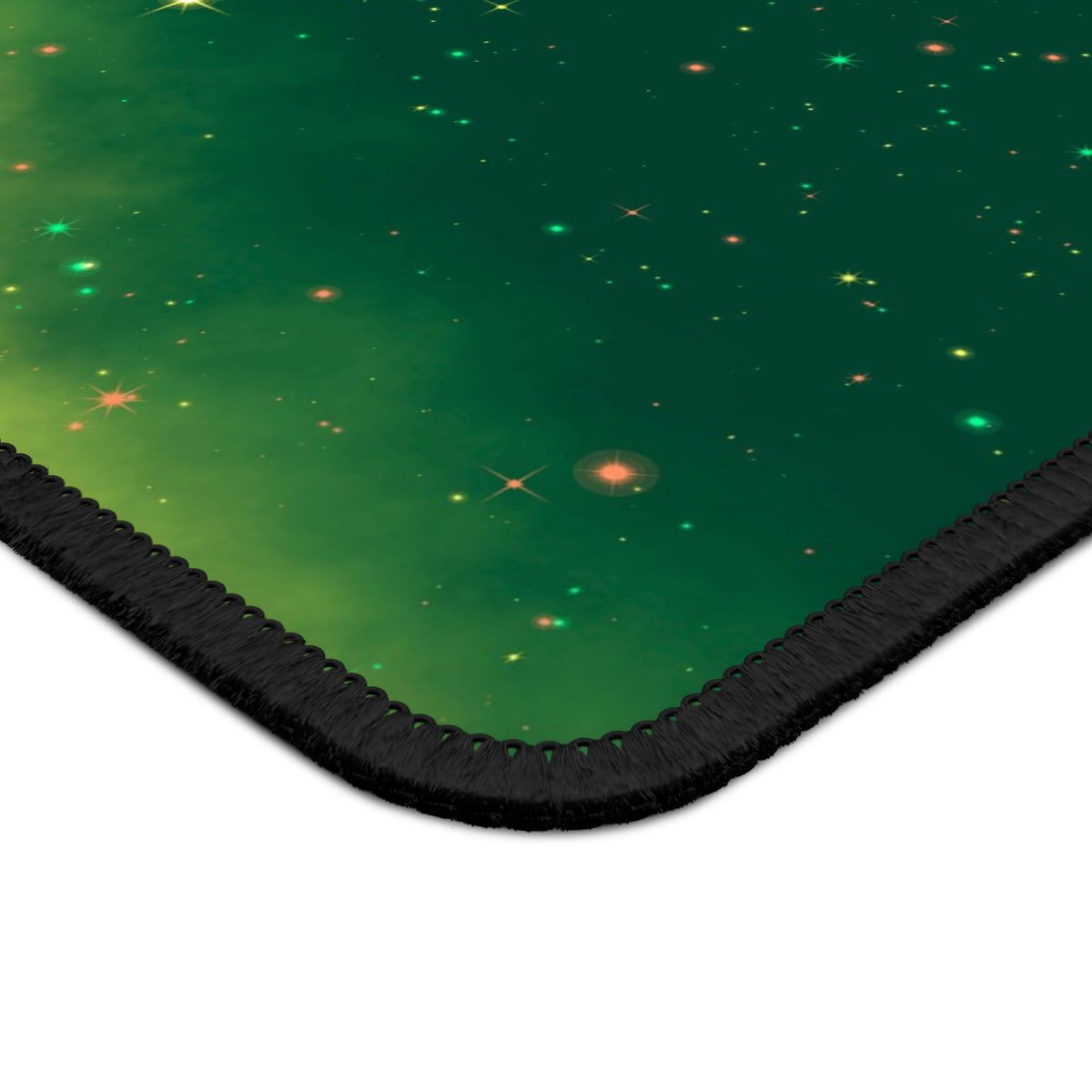 Emerald Aurora Galaxy Mouse Pad