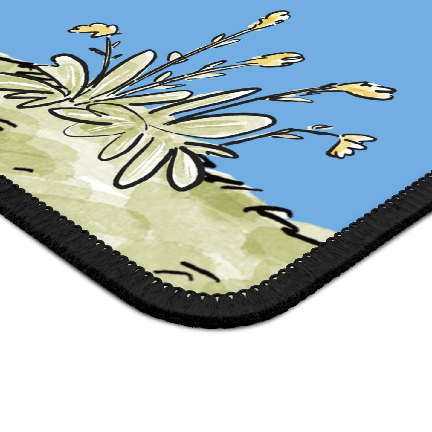 Sunny Day Mouse Pad – 9x7 Neoprene Desk Mat with Peaceful Nature Design