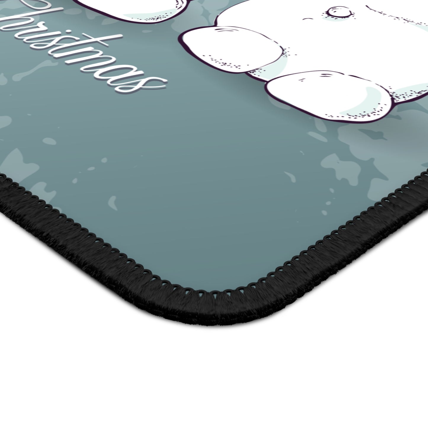 Snowman Family Mouse Pad – 9x7 Neoprene Desk Mat with Merry Christmas Design