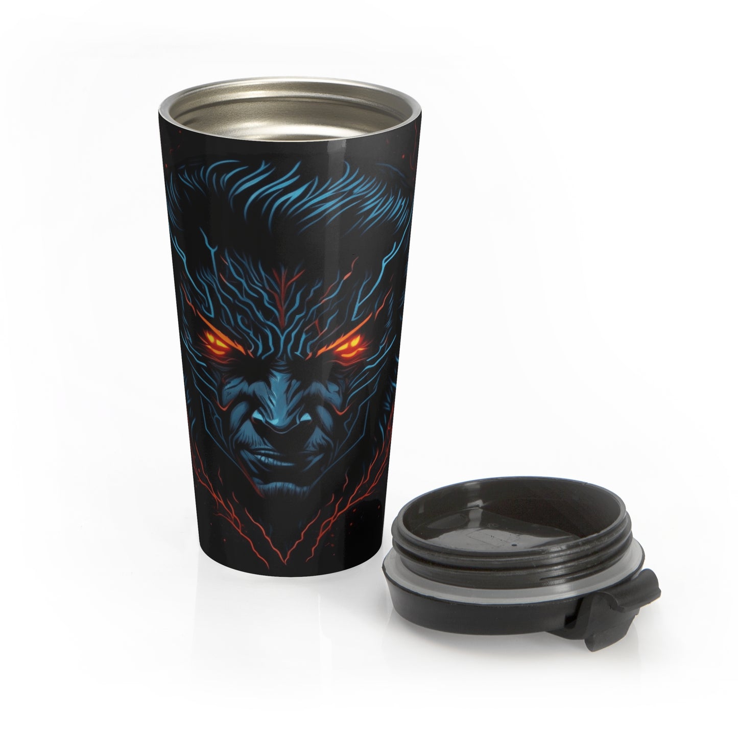 Inferno Eyes Stainless Steel Travel Mug – 15oz