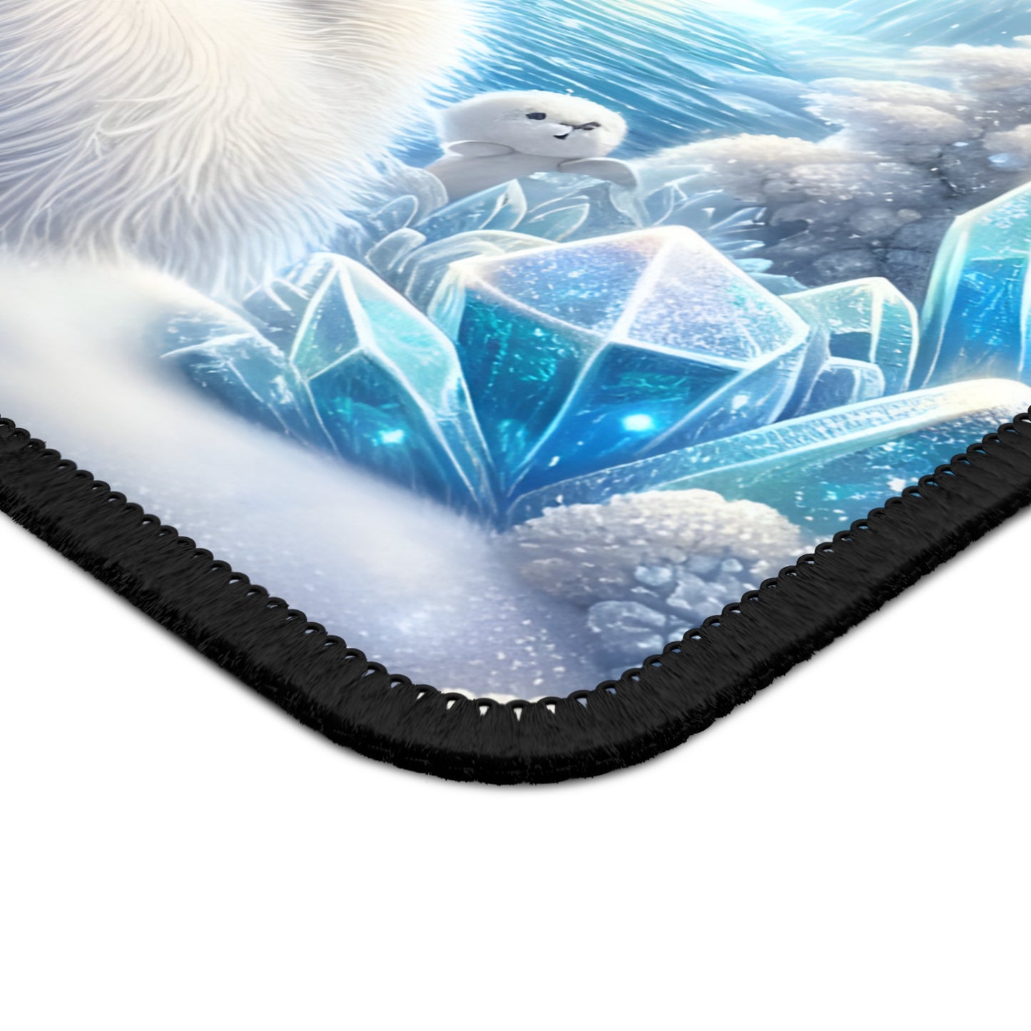 Frosty Plush Bear Mouse Pad