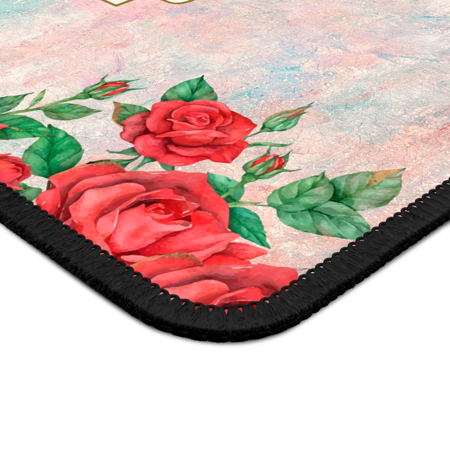 Black Flame Company Rose Edition Gaming Mouse Pad – 9x7 Neoprene Desk Mat for Gamers and Witchy Workspaces