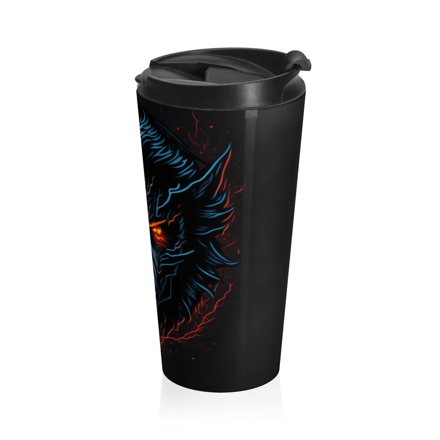 Inferno Eyes Stainless Steel Travel Mug – 15oz
