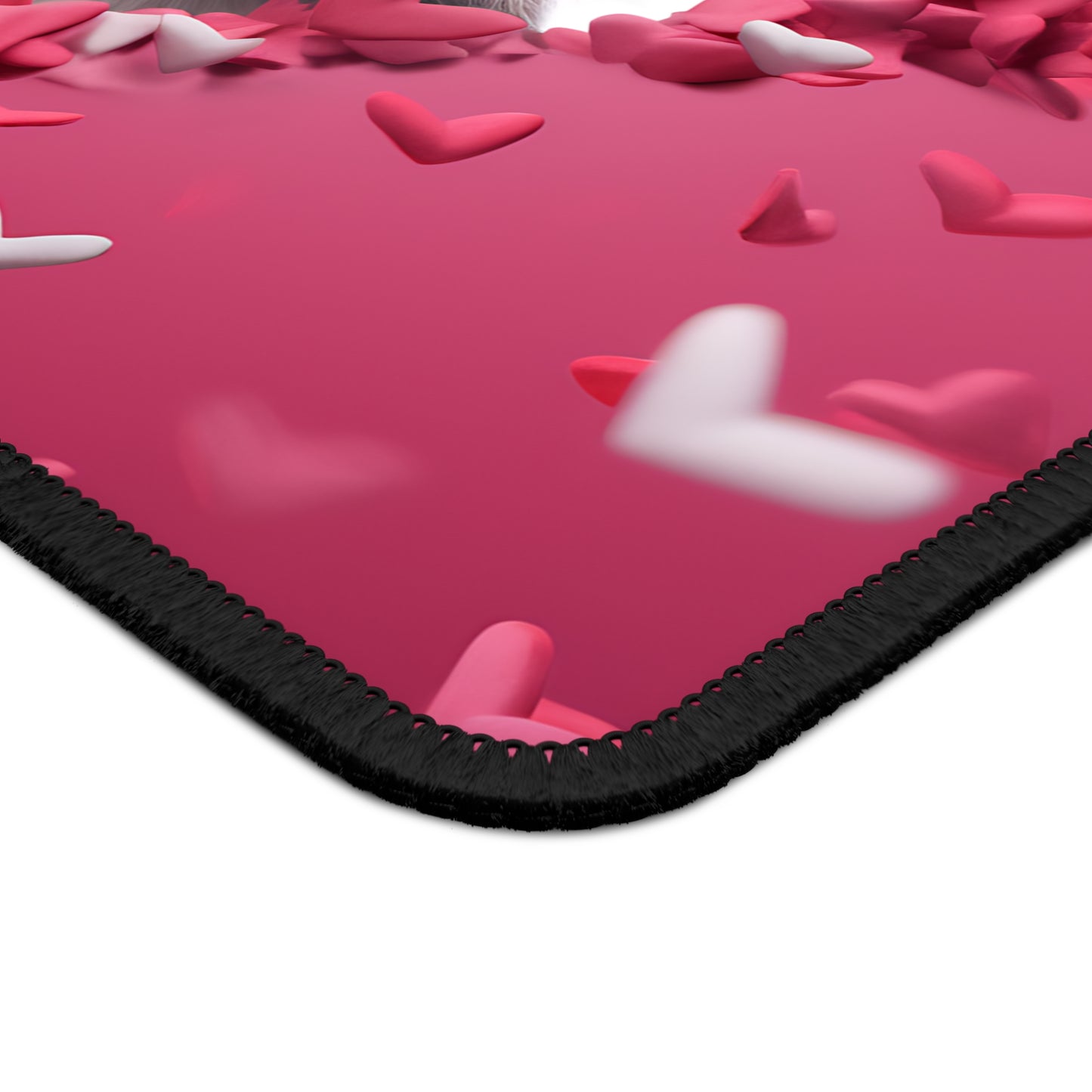 Puppy Love Hearts Mouse Pad