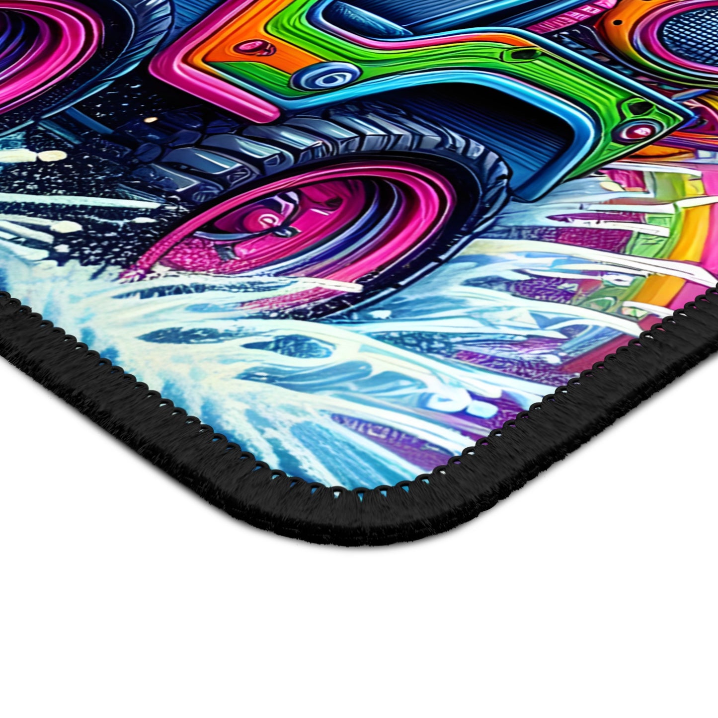 Rainbow Duck Jeep Mouse Pad