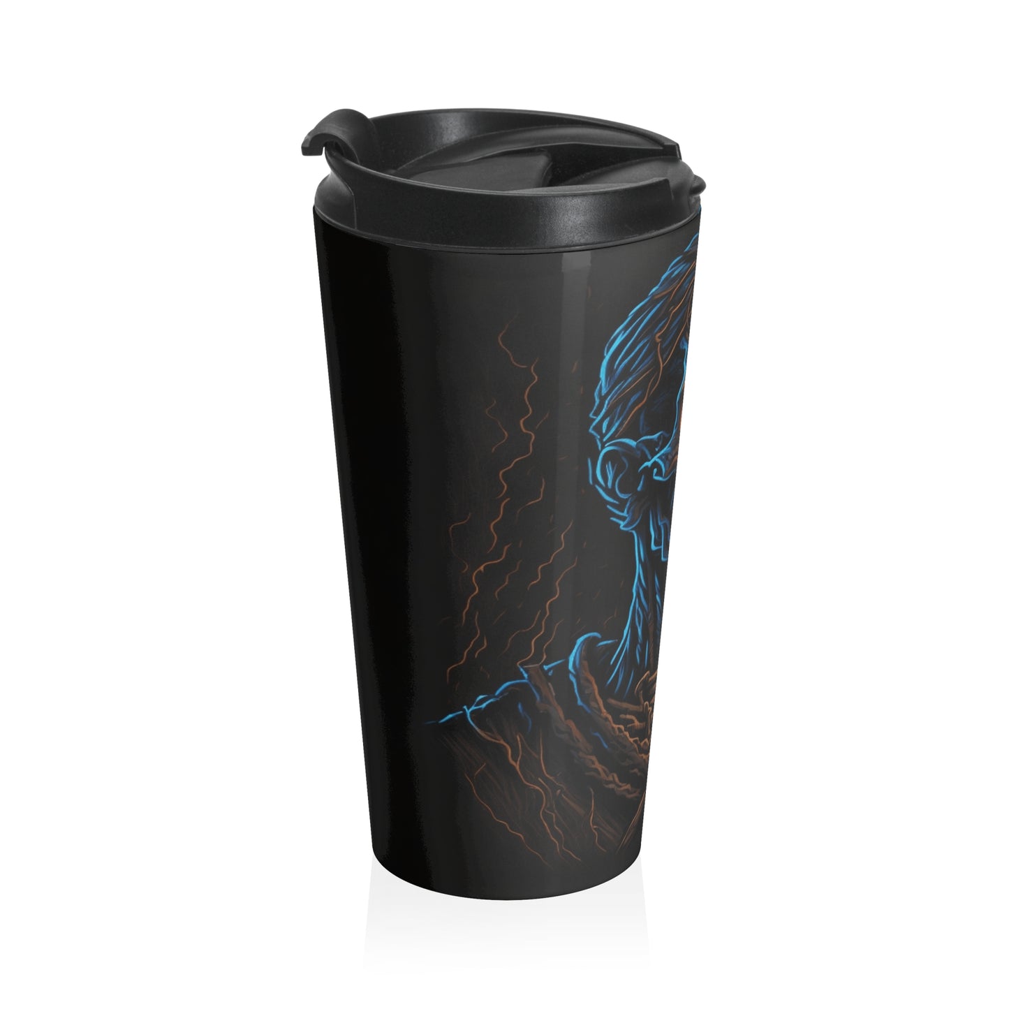 Infernal Skull Stainless Steel Travel Mug – 15oz
