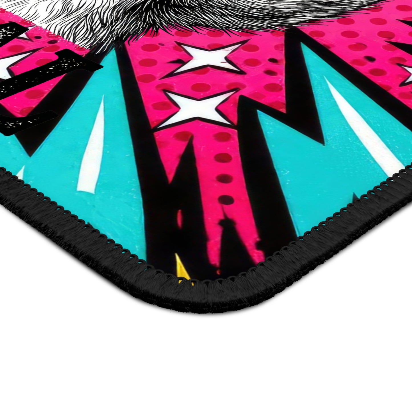 Feral Raccoon Pop Art Mouse Pad
