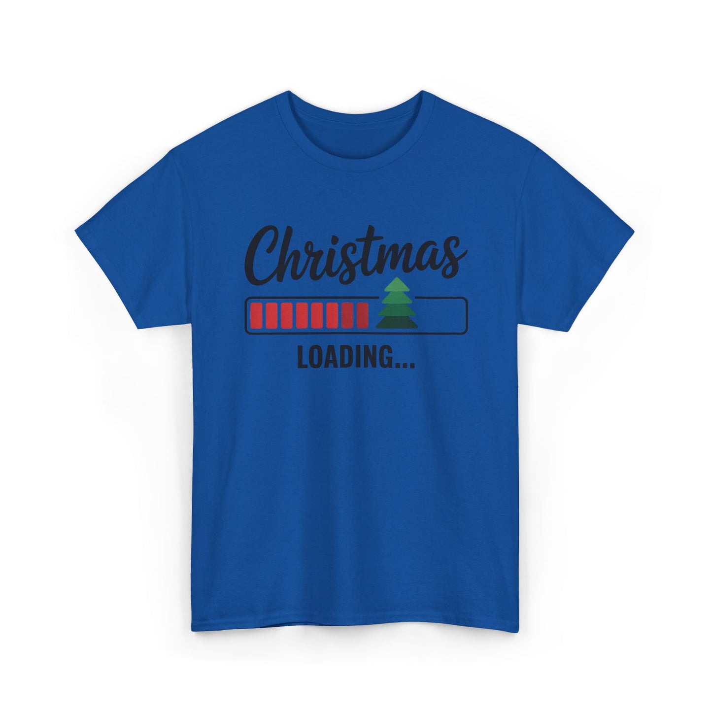 Christmas Loading Cotton T-Shirt – Funny Holiday Graphic Tee for Festive Cheer