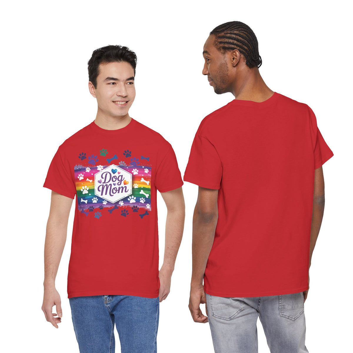 Rainbow Dog Mom T-Shirt
