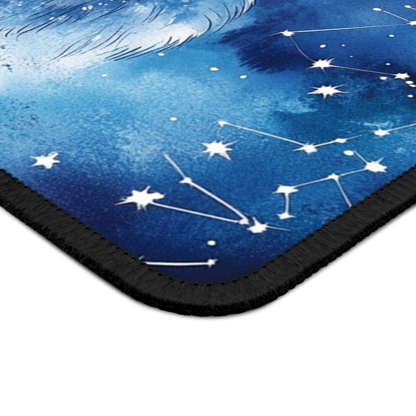 Midnight Constellation Wolf Mouse Pad
