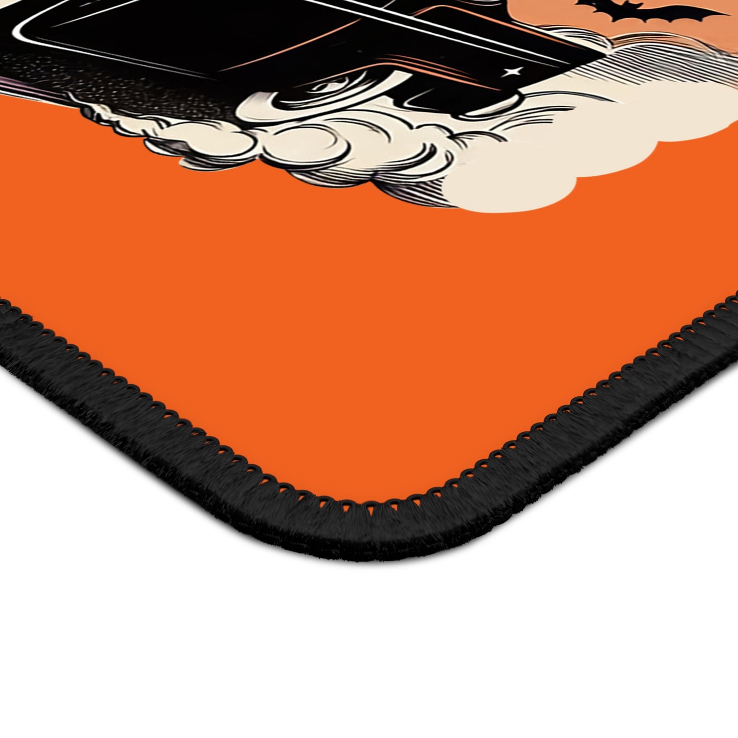 Let’s Go Ghouls Mouse Pad – 9x7 Neoprene Desk Mat with Retro Witch Car Design