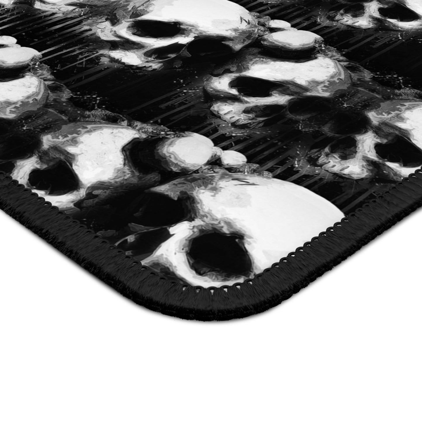 Midnight Skulls Gaming and Work Mouse Pad – 9x7 Anti-Slip Neoprene Desk Mat with Gothic Skull Design for Gamers and Dark Aesthetic Lovers