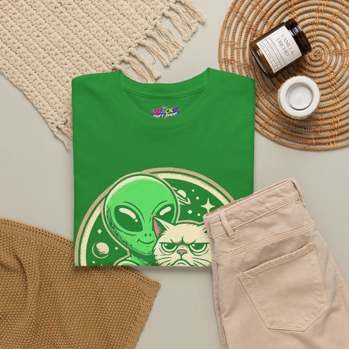Alien Cat Encounter T-Shirt