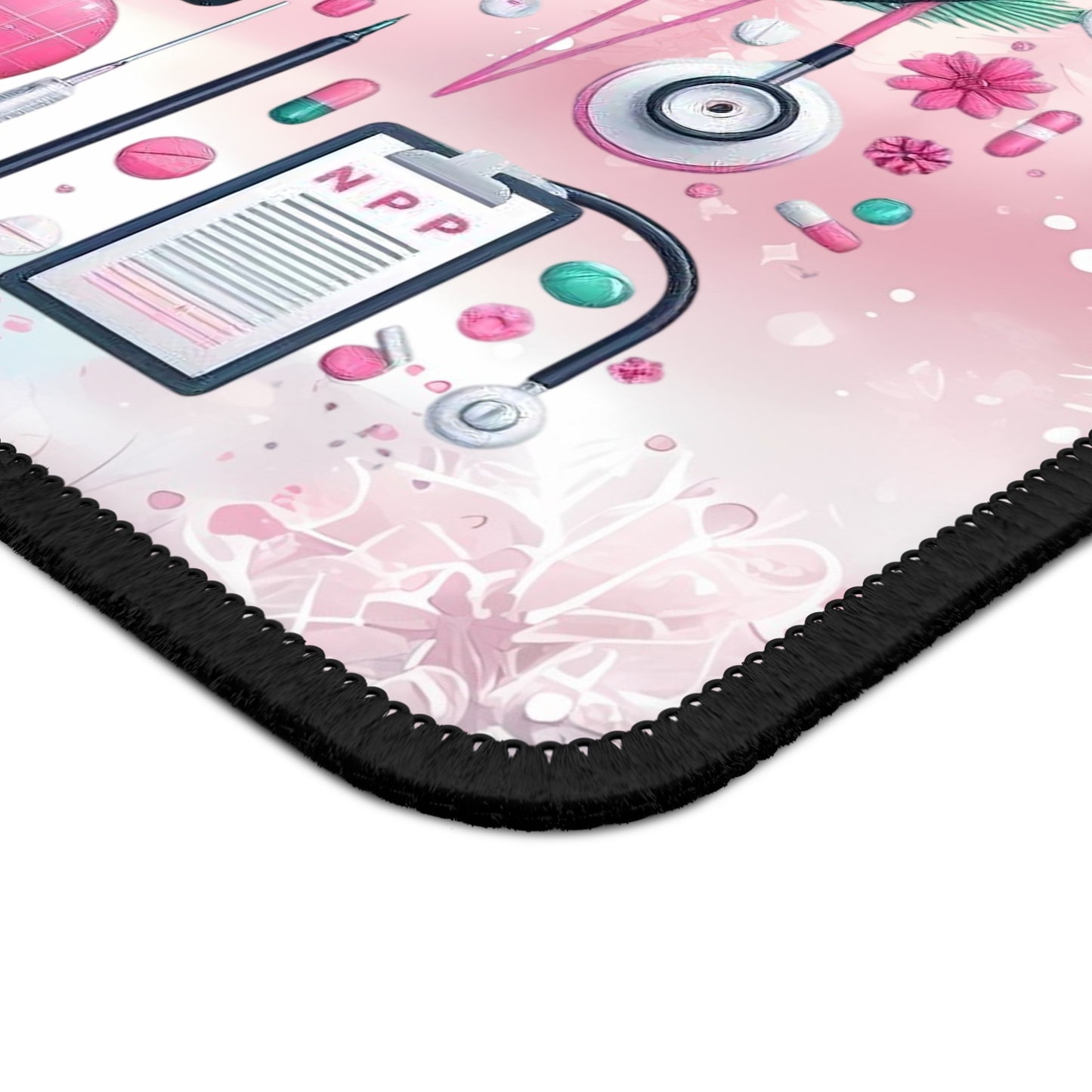 Nurse Practitioner (NP) Pink Leopard Mouse Pad