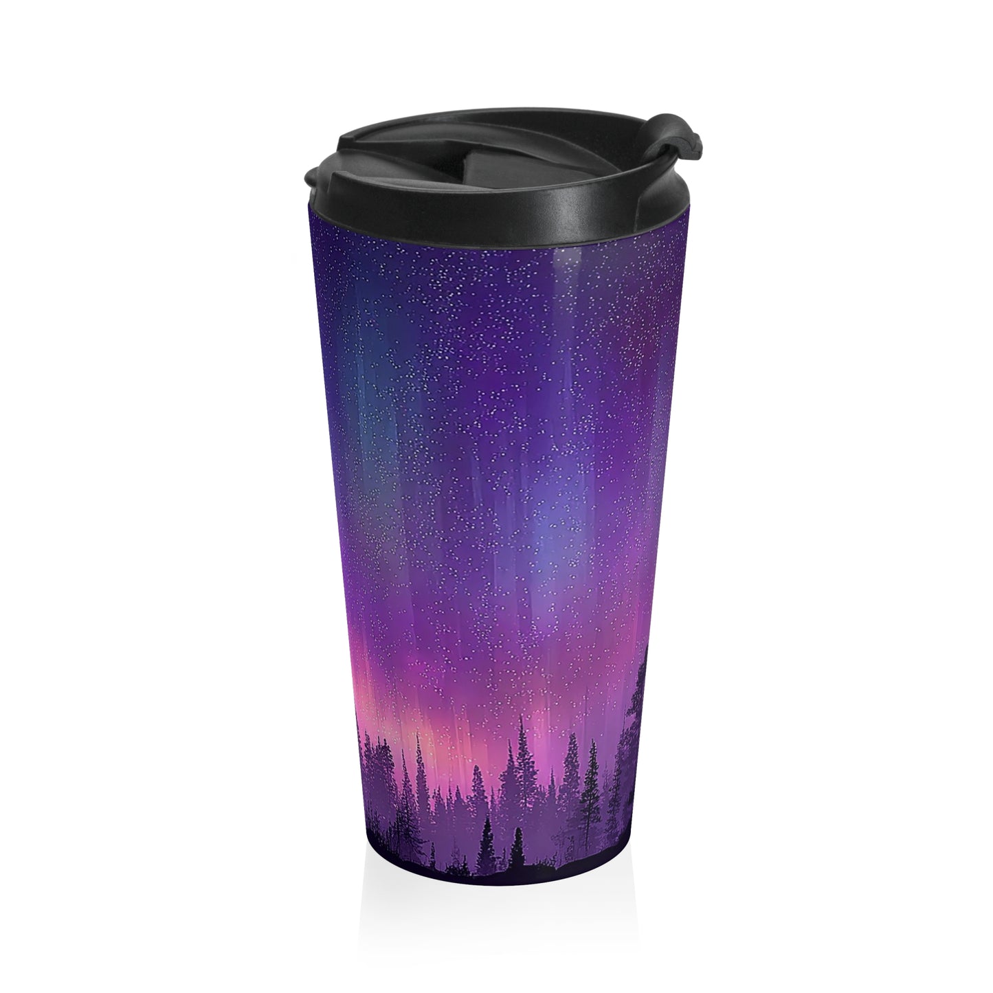 Northern Lights Mug – 15oz Stainless Steel Travel Cup