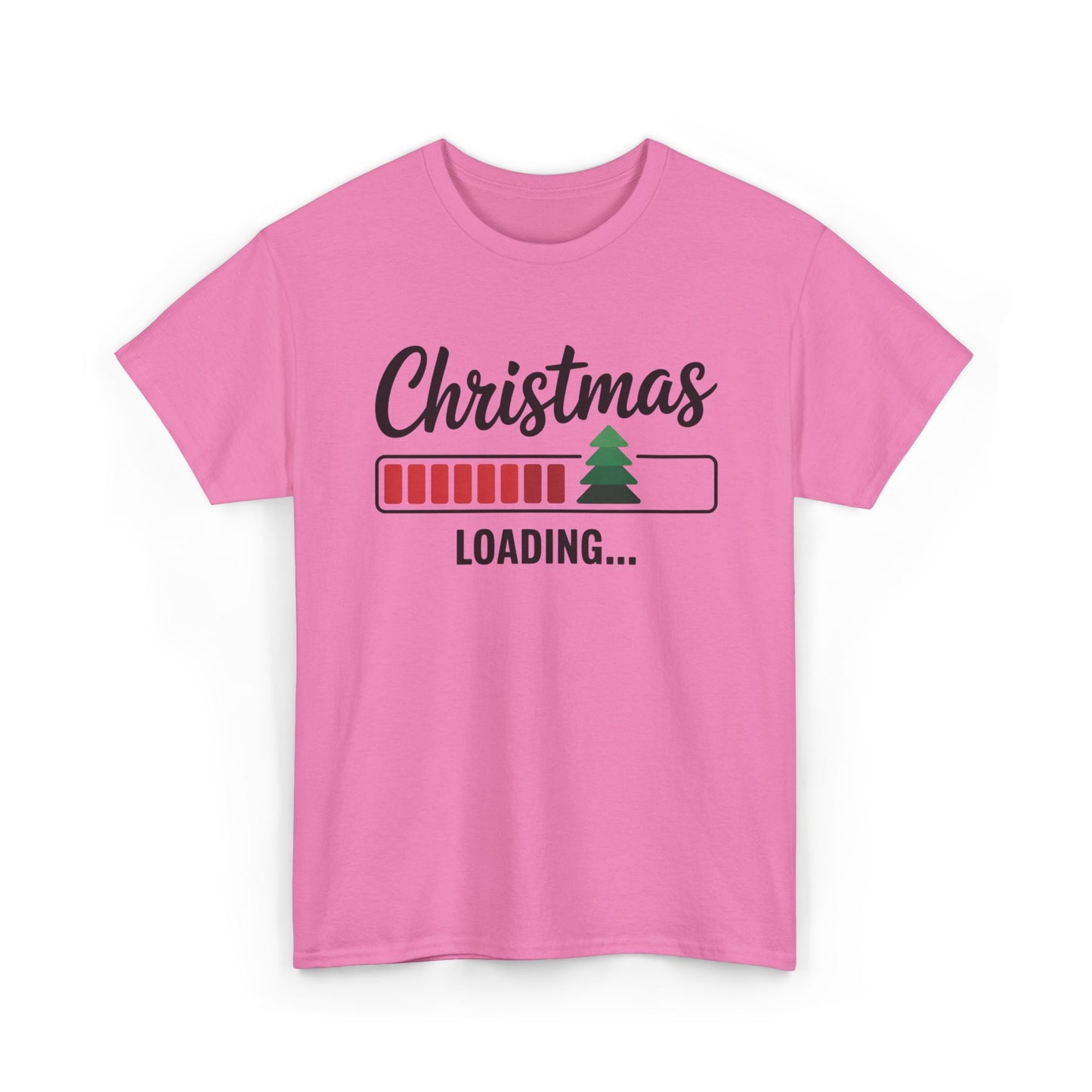 Christmas Loading Cotton T-Shirt – Funny Holiday Graphic Tee for Festive Cheer