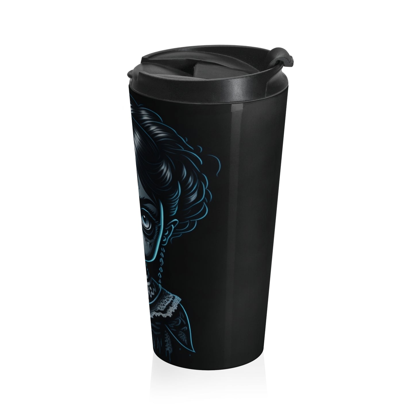 Cursed Doll Stainless Steel Travel Mug – 15oz