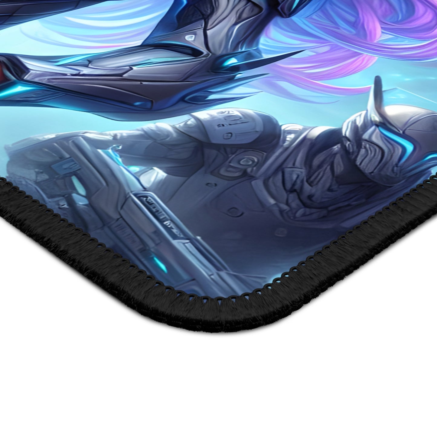 Neon Winged Gamer Mouse Pad