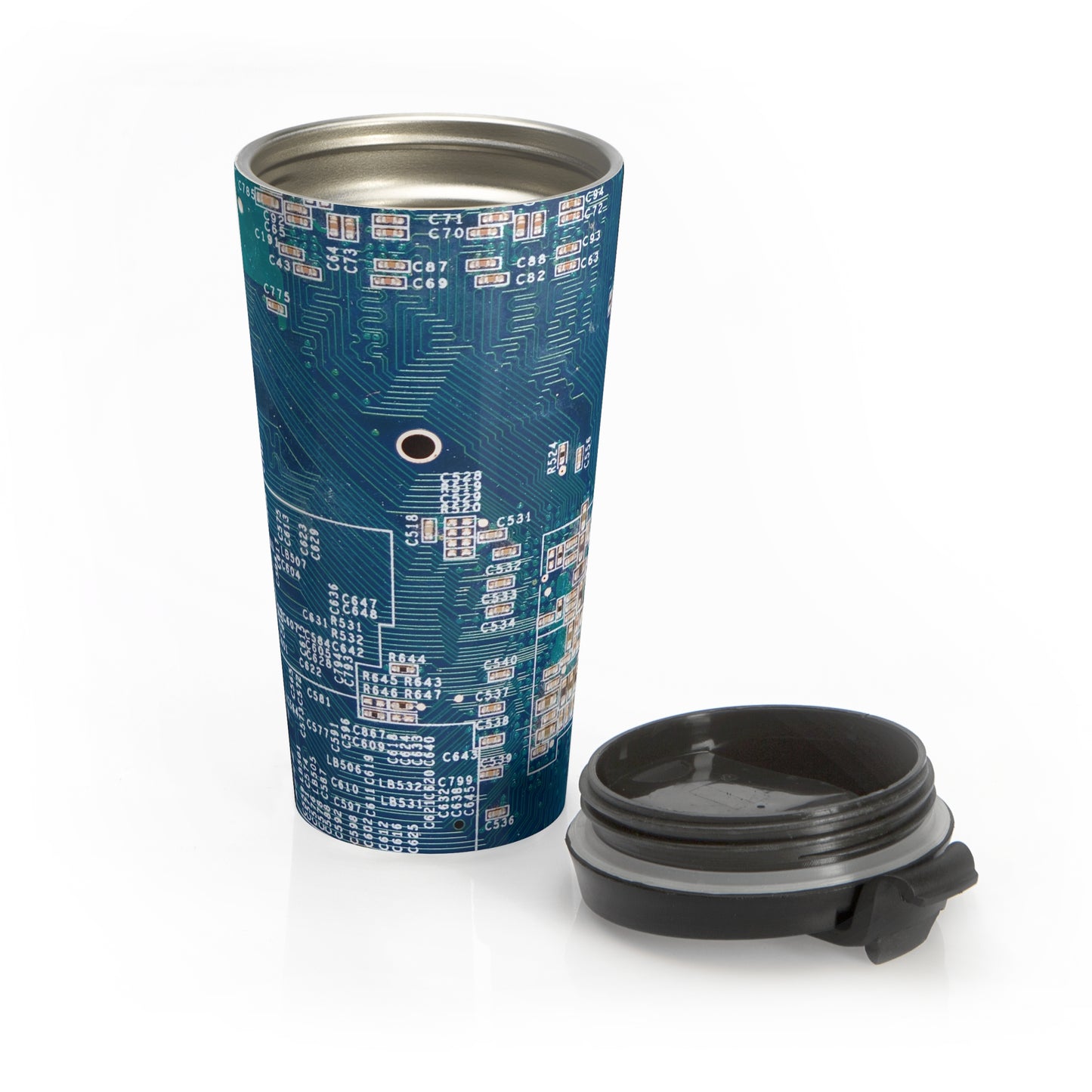 Tech Circuit Mug – 15oz Stainless Steel Travel Cup