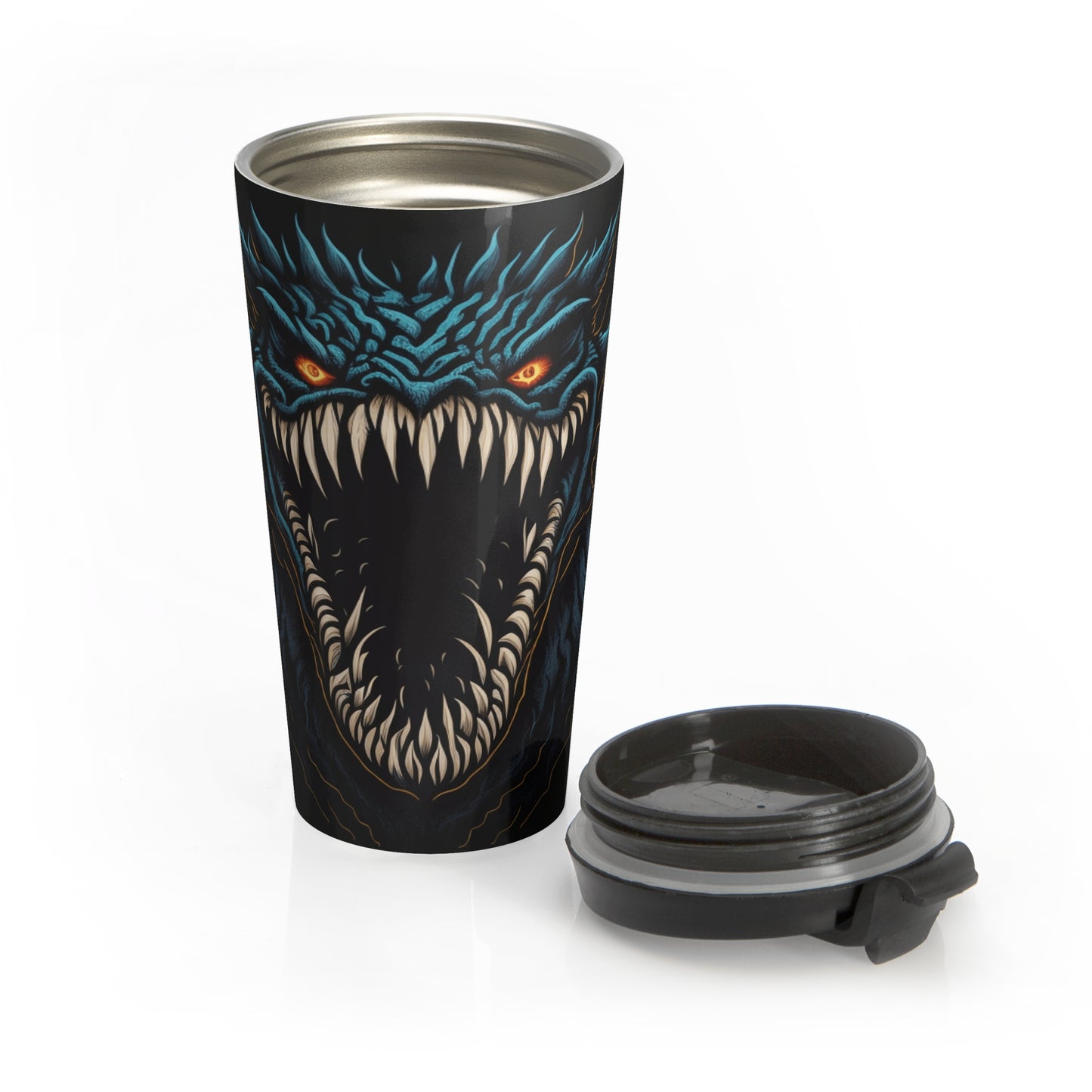 Abyssal Maw Stainless Steel Travel Mug – 15oz