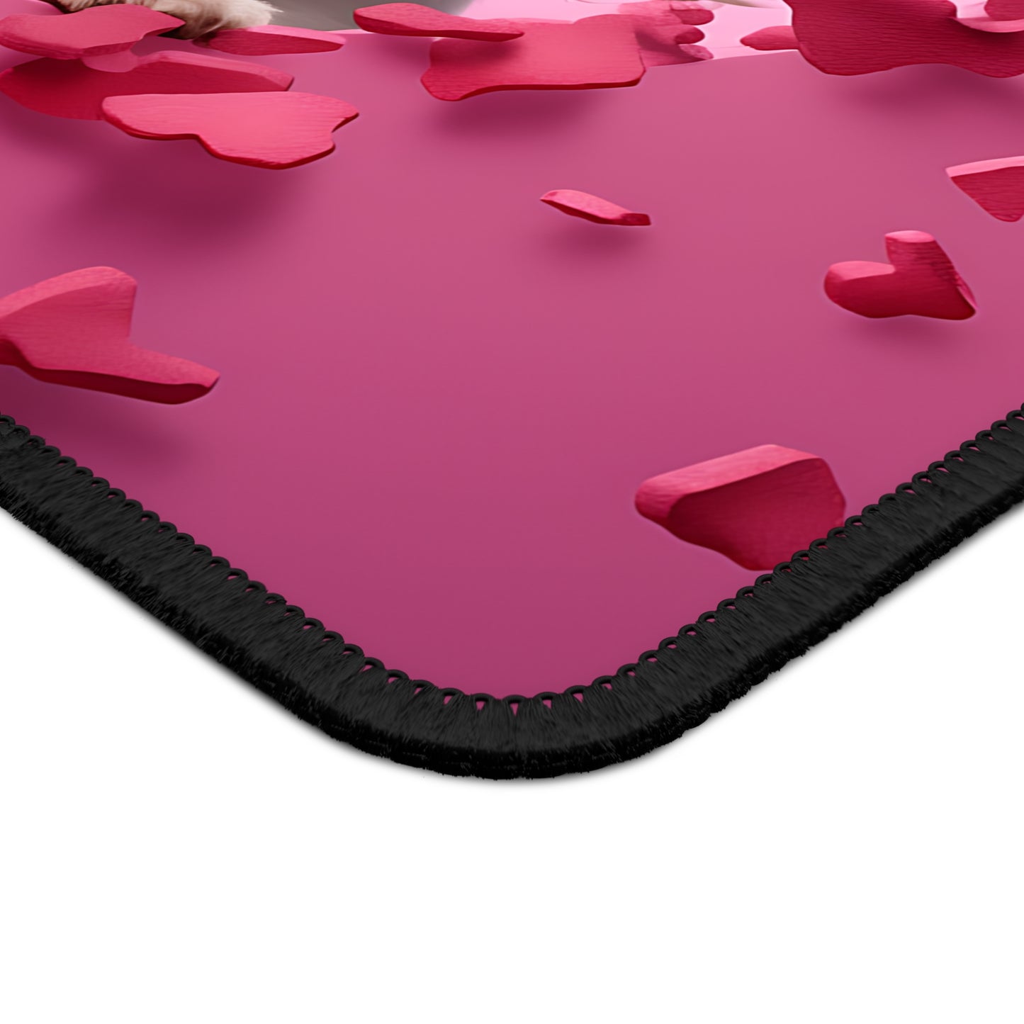 Puppy Love Hearts Mouse Pad