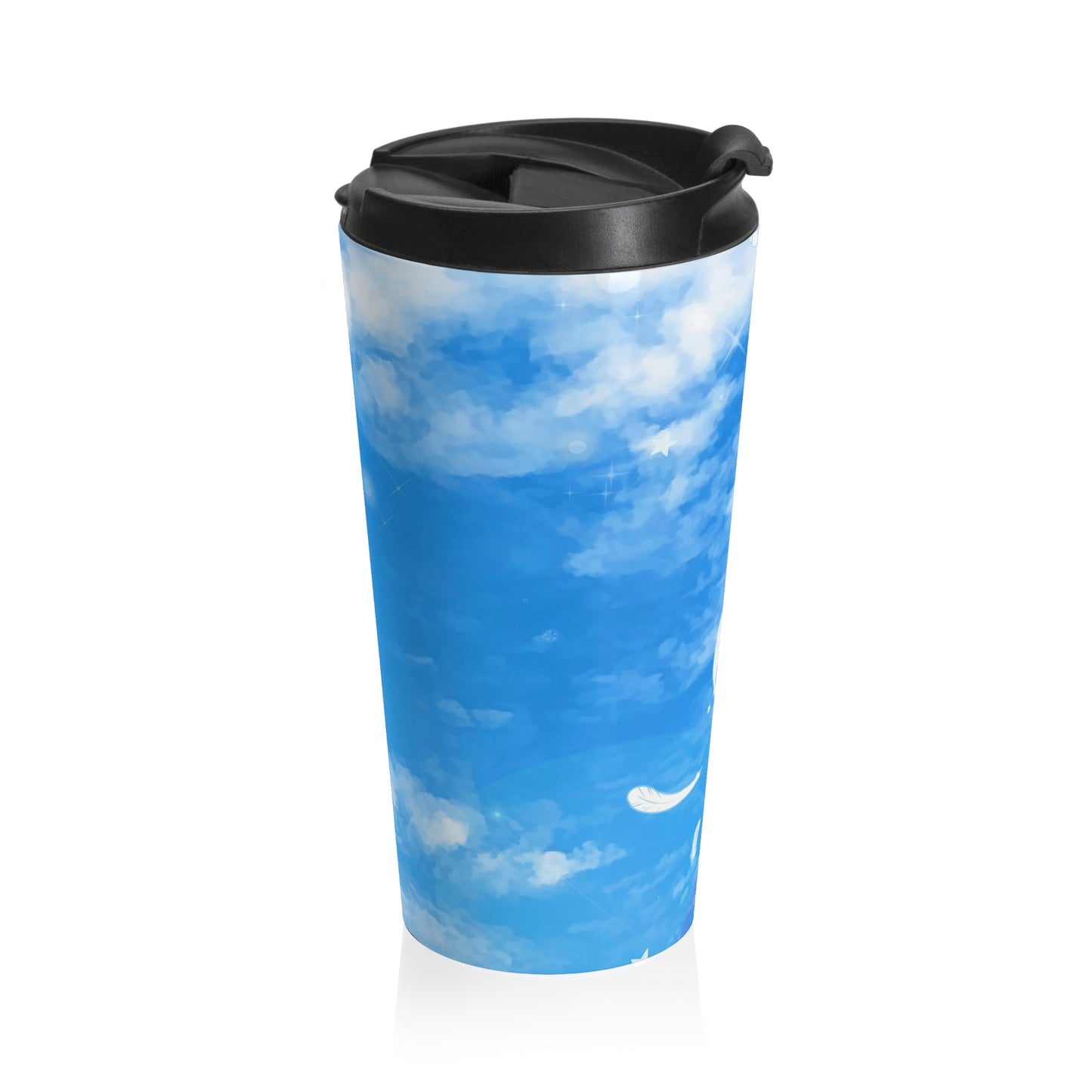 Blue Sky Dreams Stainless Steel Travel Mug – 15oz