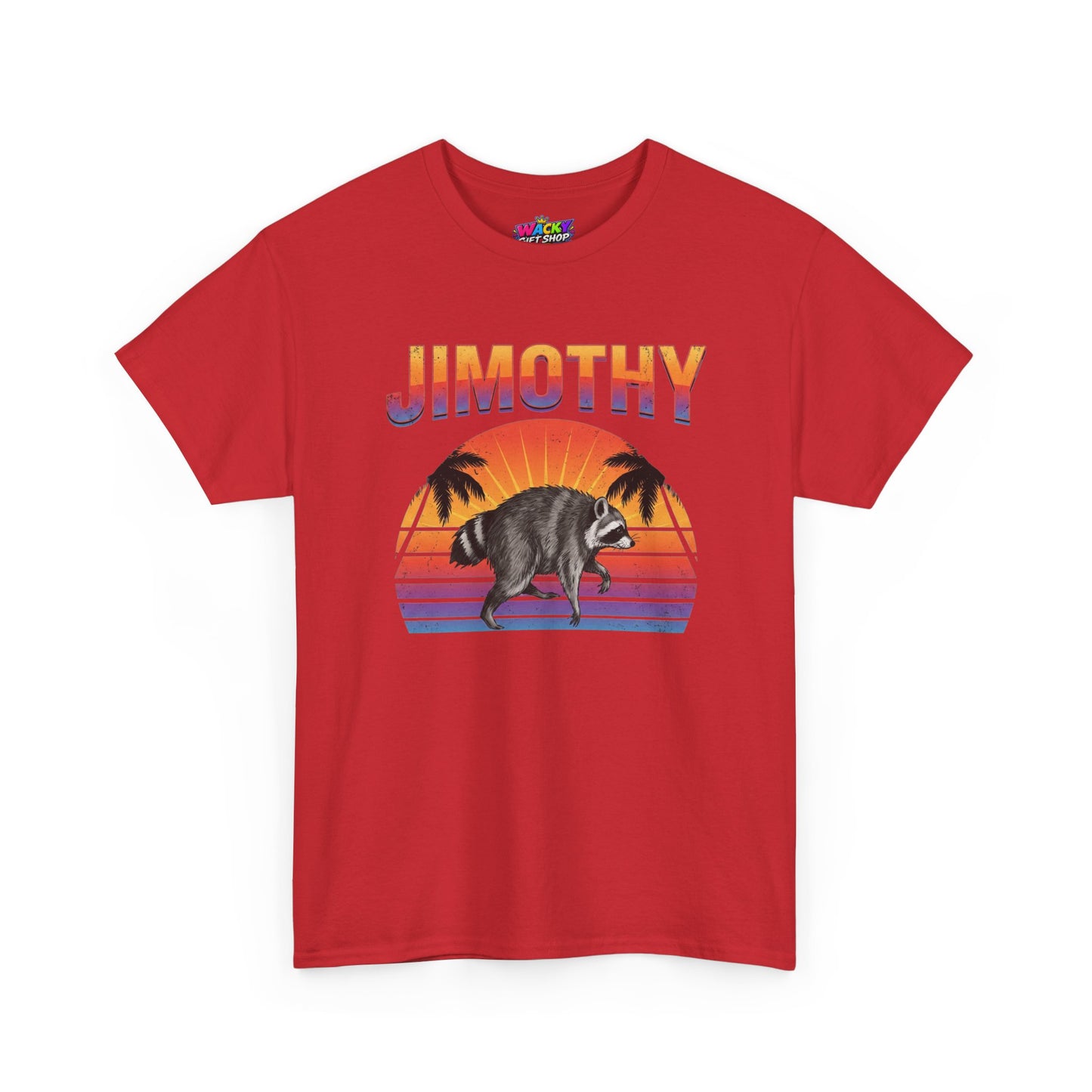 Jimothy Retro Sunset Raccoon T-Shirt
