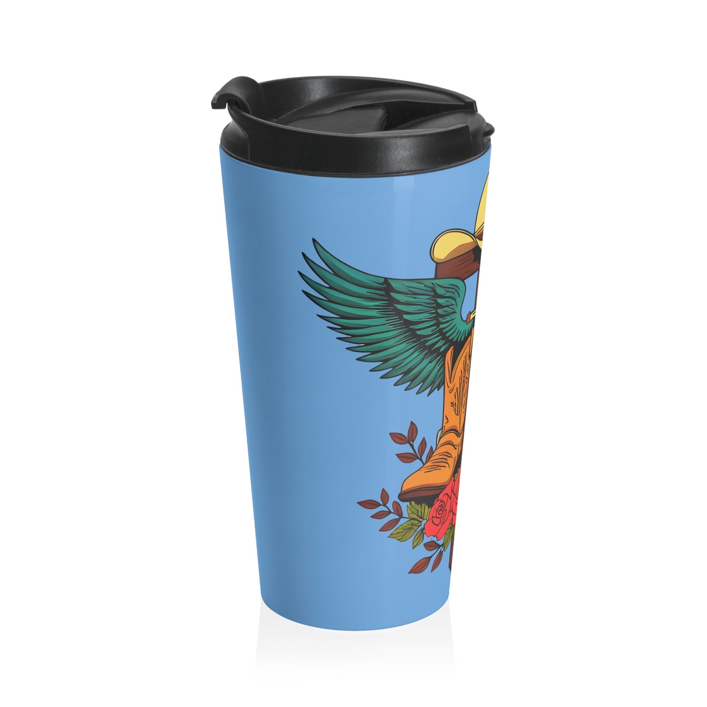 Cowboy Faith Mug – 15oz Stainless Steel Travel Cup