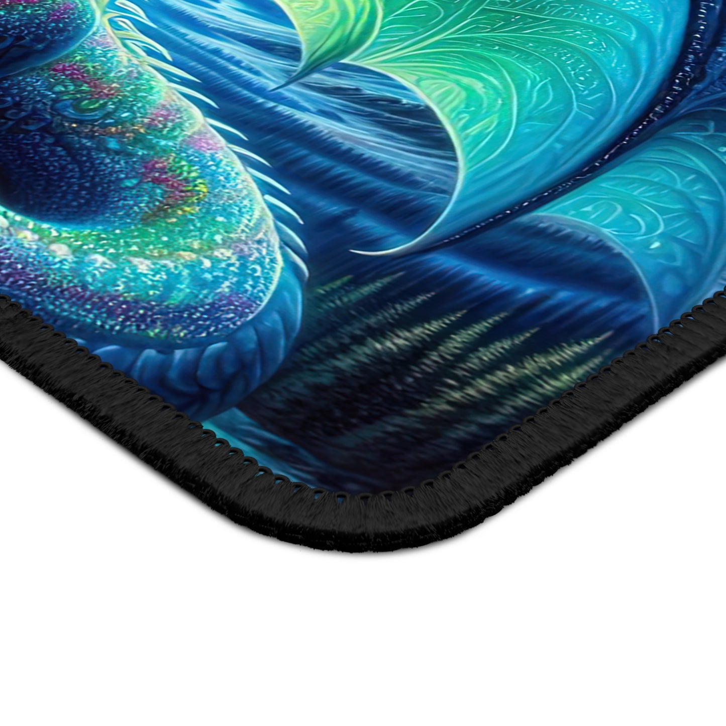Celestial Blue Dragon Mouse Pad