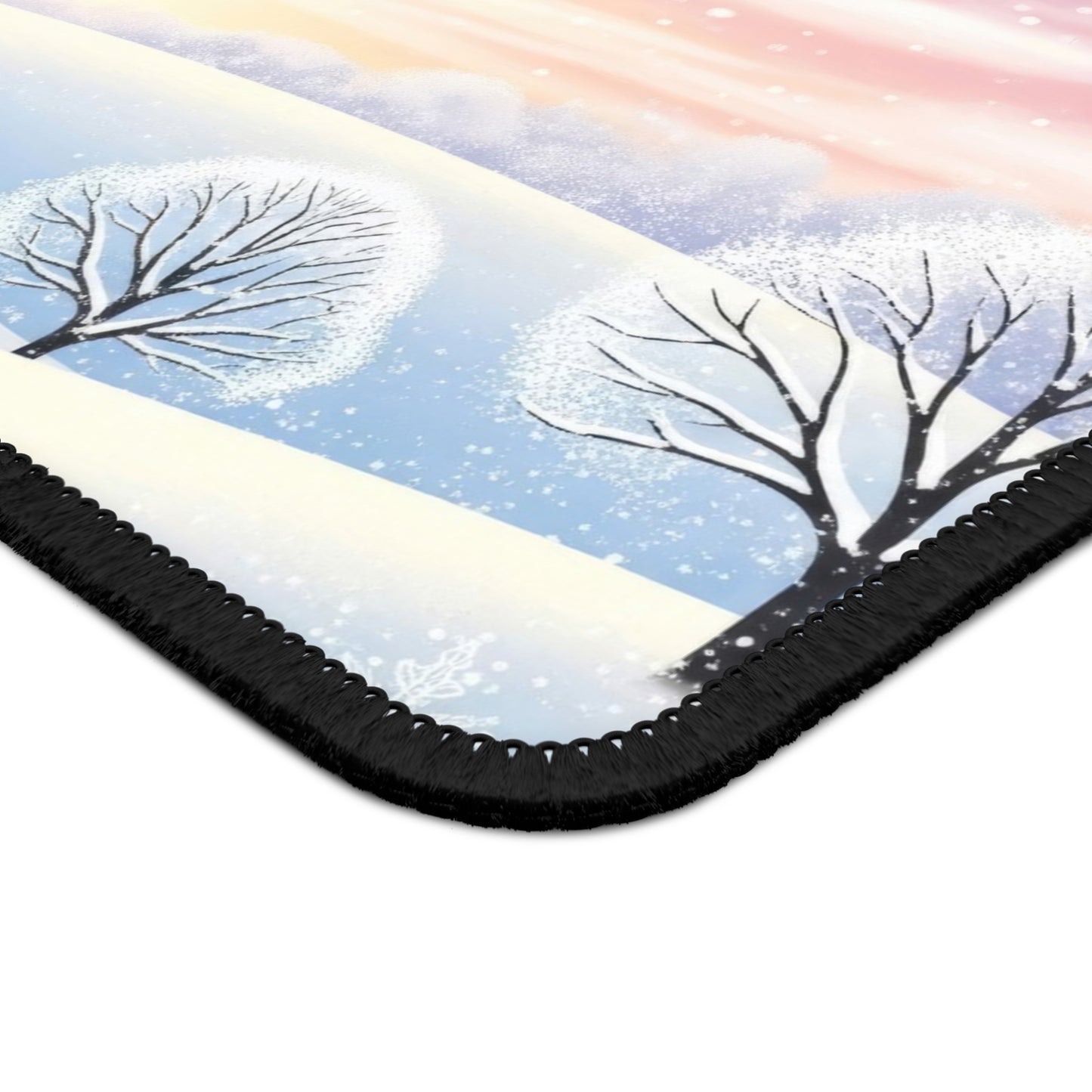 Pastel Winter Wonderland Mouse Pad