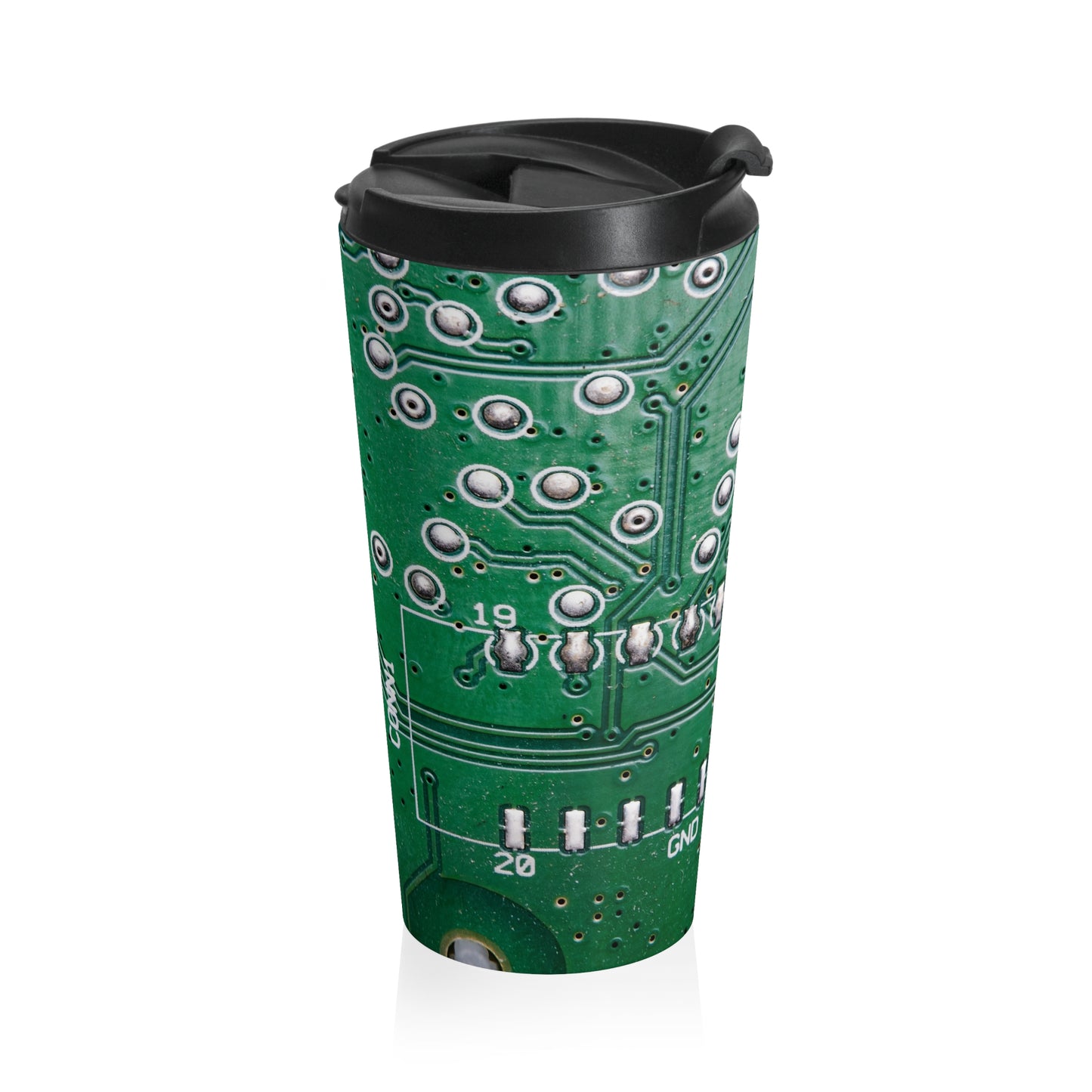 Green Circuit Board Mug – 15oz Stainless Steel Travel Cup