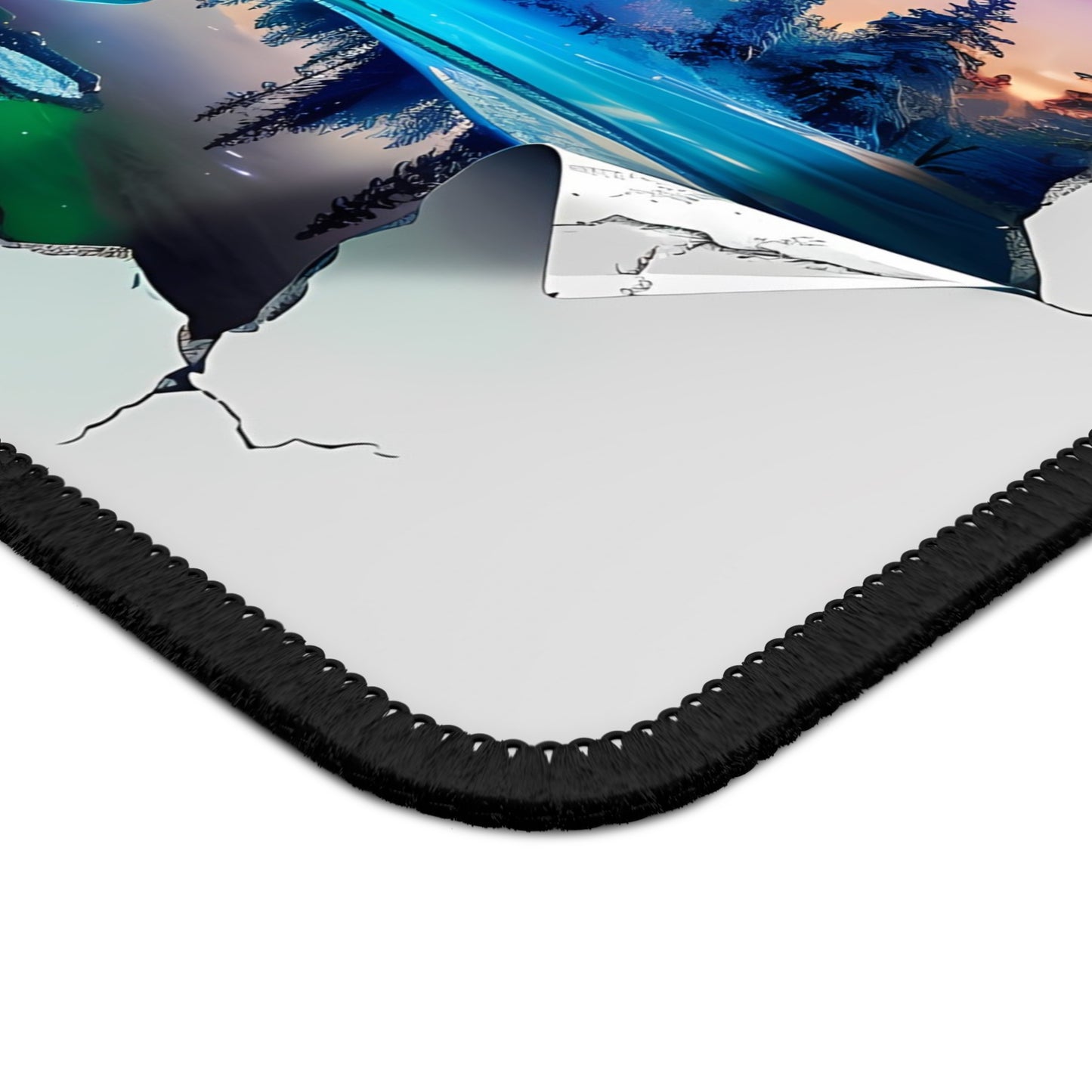 Frozen Aurora Portal Mouse Pad