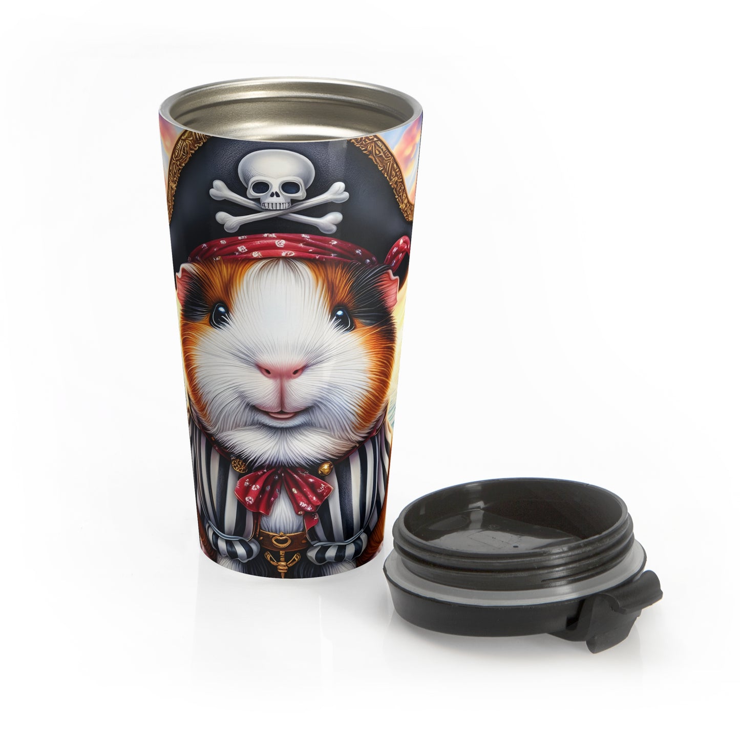 Pirate Guinea Pig Travel Mug