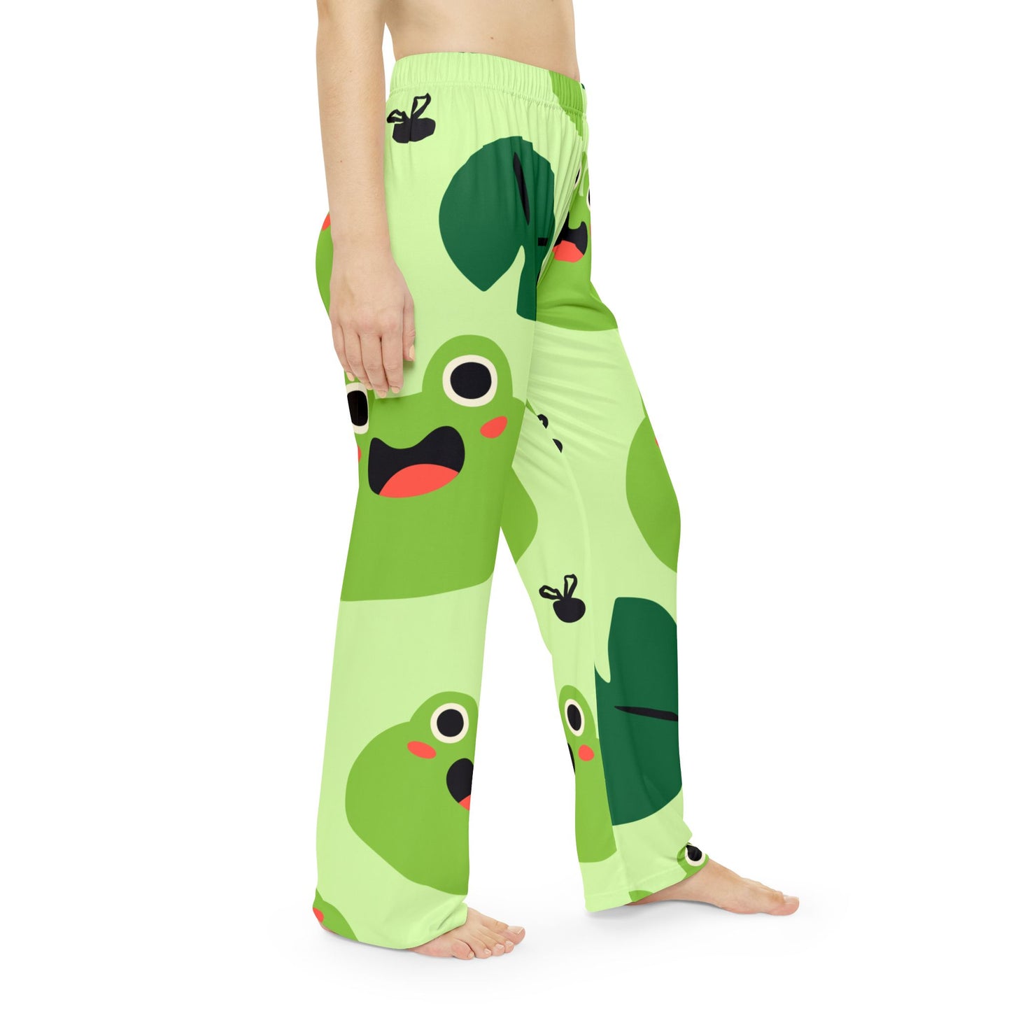 Frog Pattern Women’s Pajama Pants, Cute Loungewear for Relaxation, Gift for Birthdays, Self-Care, Home Comfort