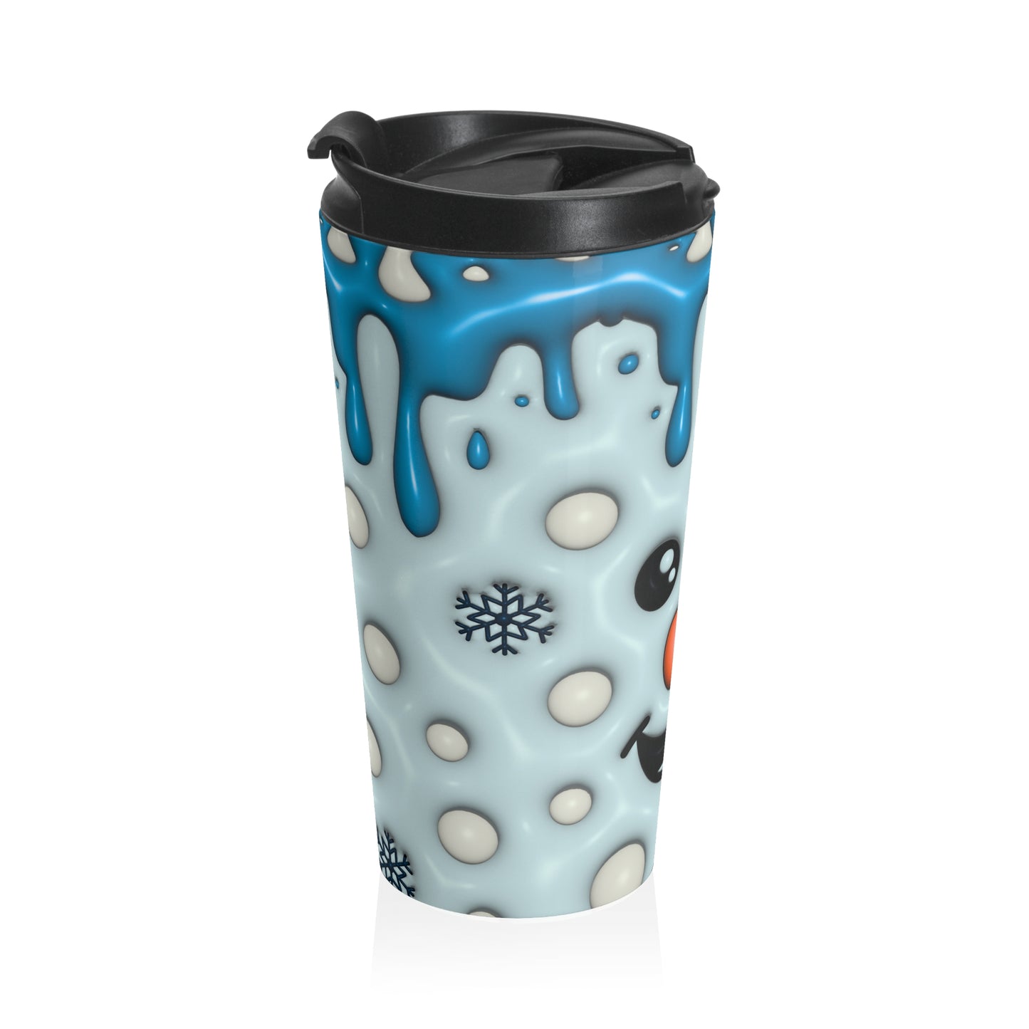 Frosty Face Mug – 15oz Stainless Steel Travel Cup
