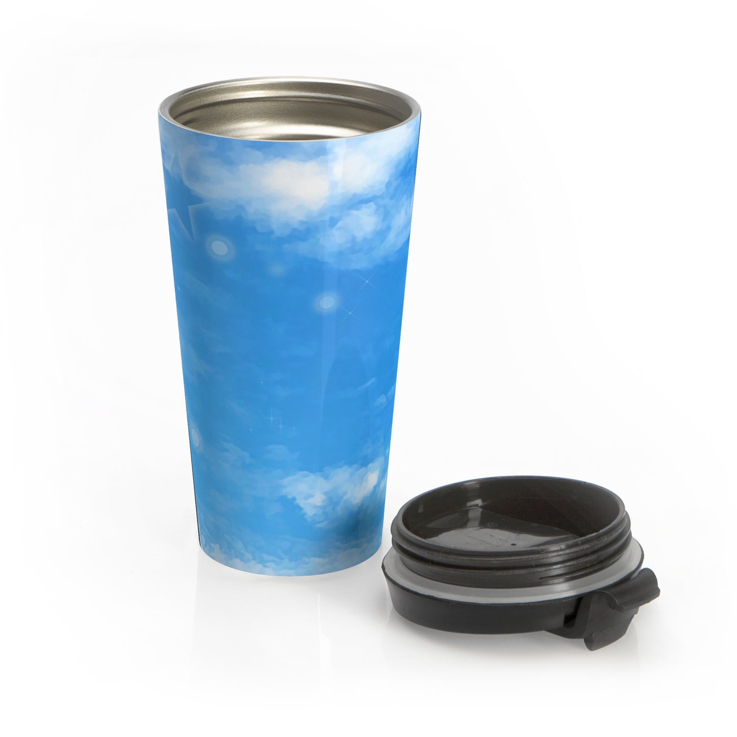 Blue Sky Dreams Stainless Steel Travel Mug – 15oz