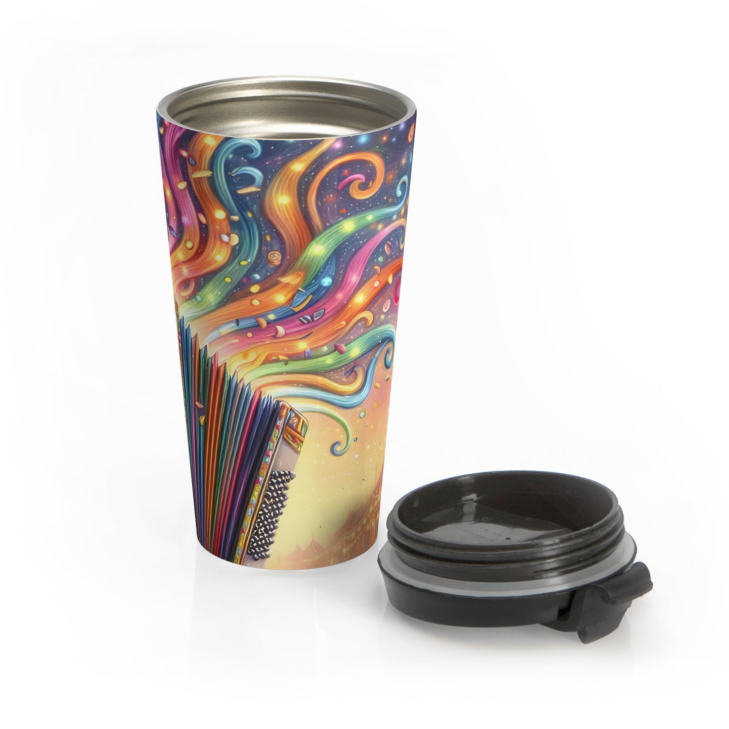 Rainbow Melody Travel Mug