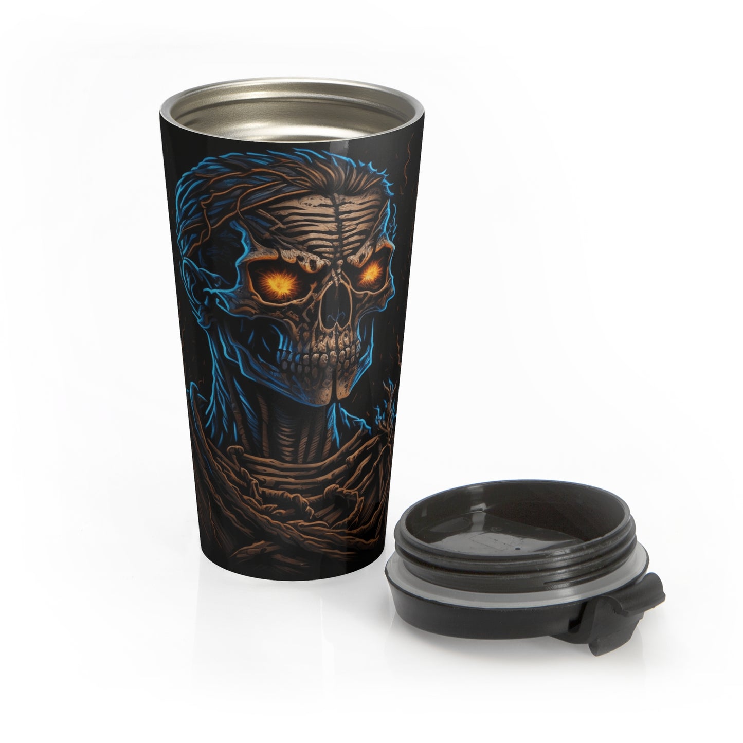Infernal Skull Stainless Steel Travel Mug – 15oz